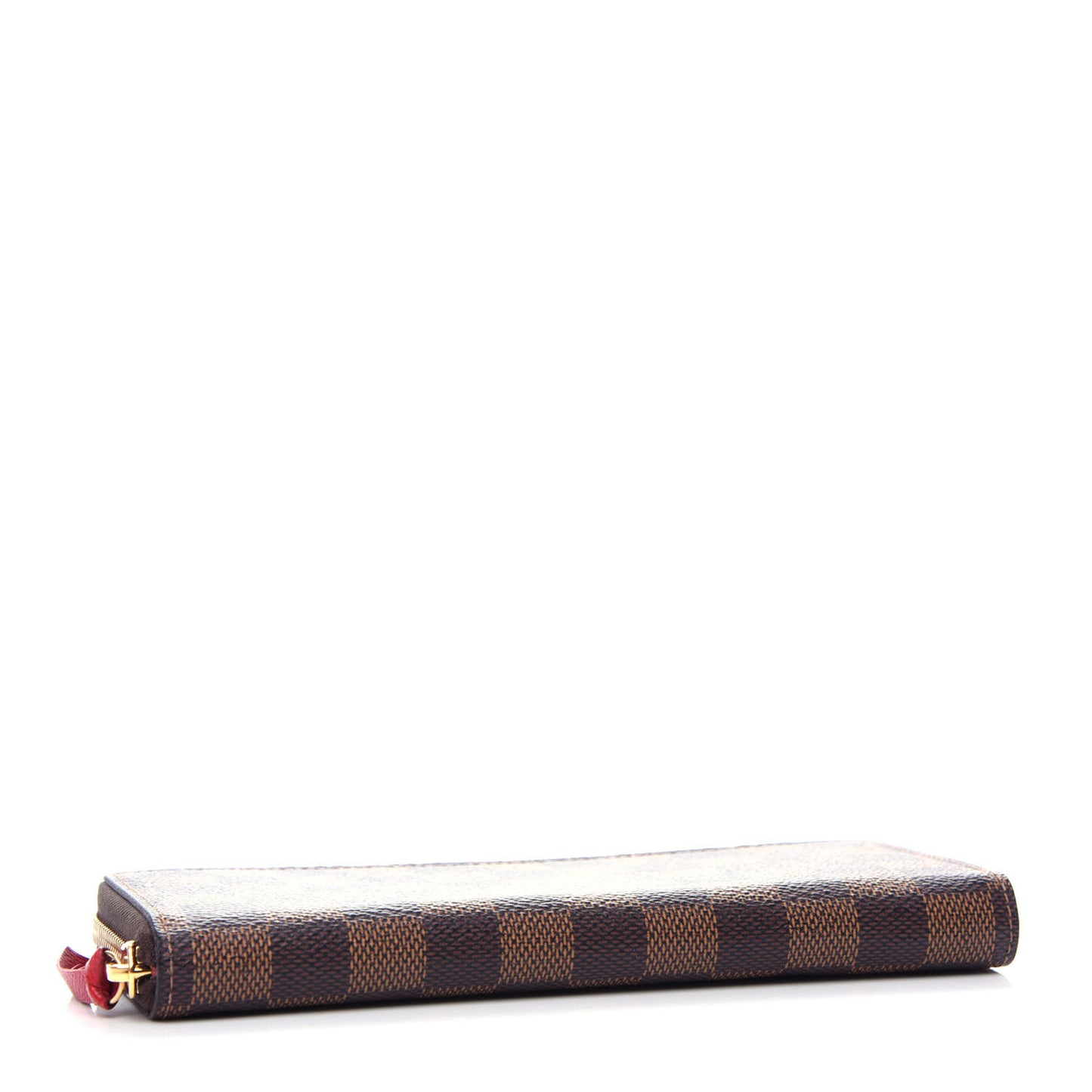 Damier Ebene Clemence Wallet Cherry