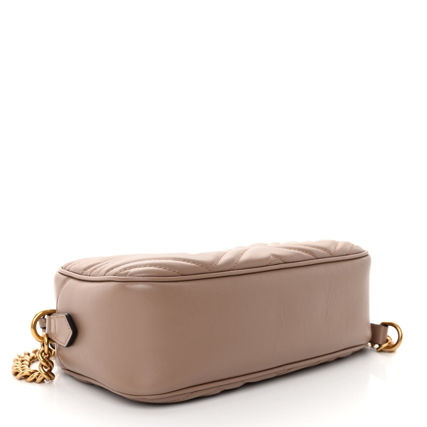 Calfskin Matelasse Small GG Marmont Chain Shoulder Bag Porcelain Rose