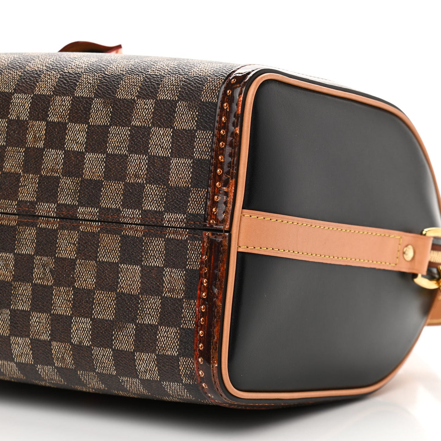 Transformed Damier Ebene Time Trunk Speedy Bandouliere 25 Black