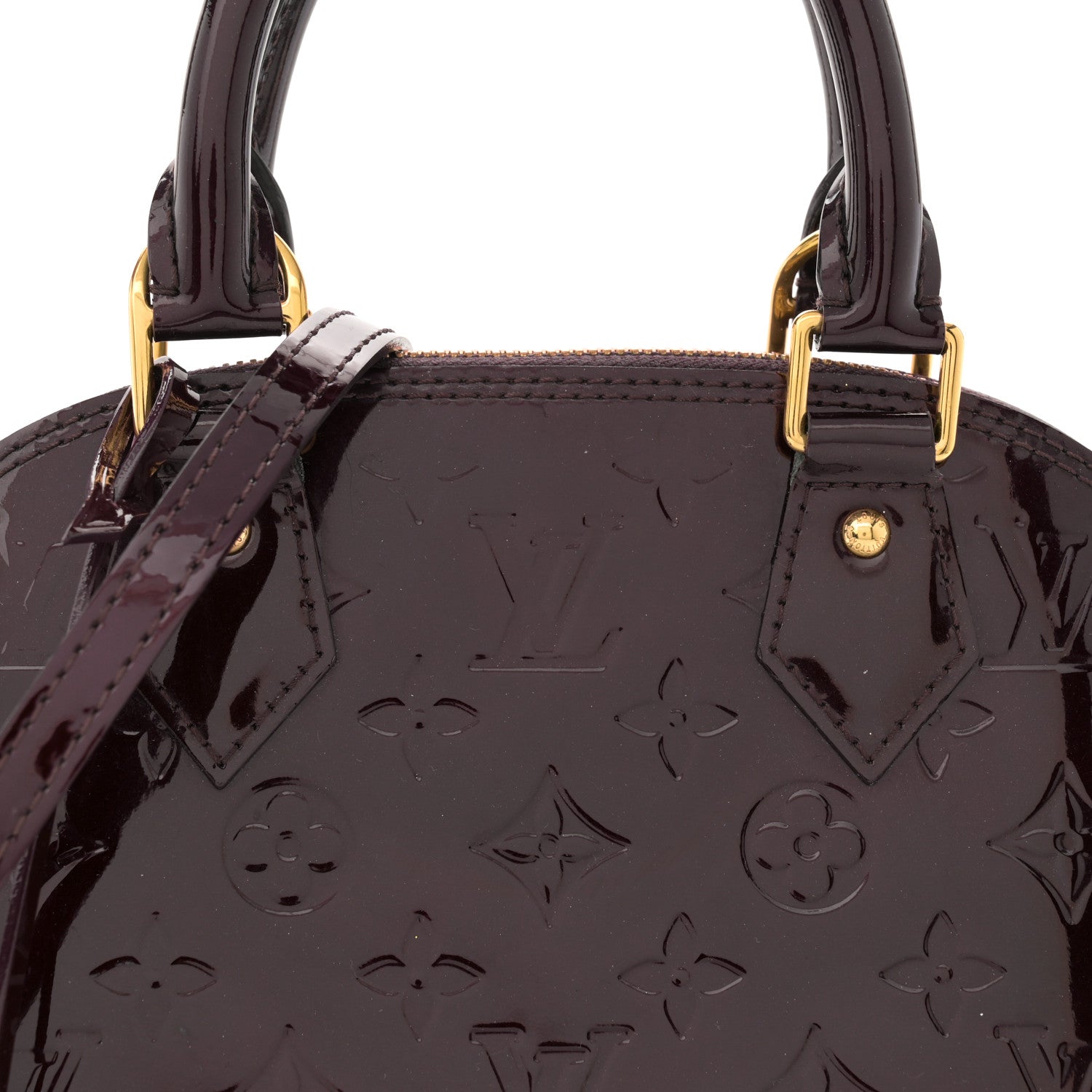 Louis Vuitton Vernis Alma BB Amarante 7 of 11