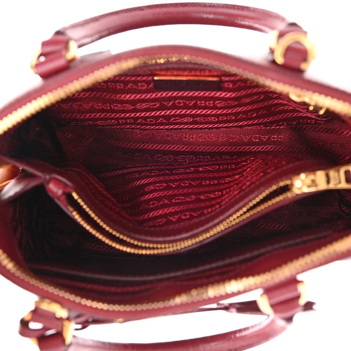 Saffiano Lux Small Promenade Tote Cerise