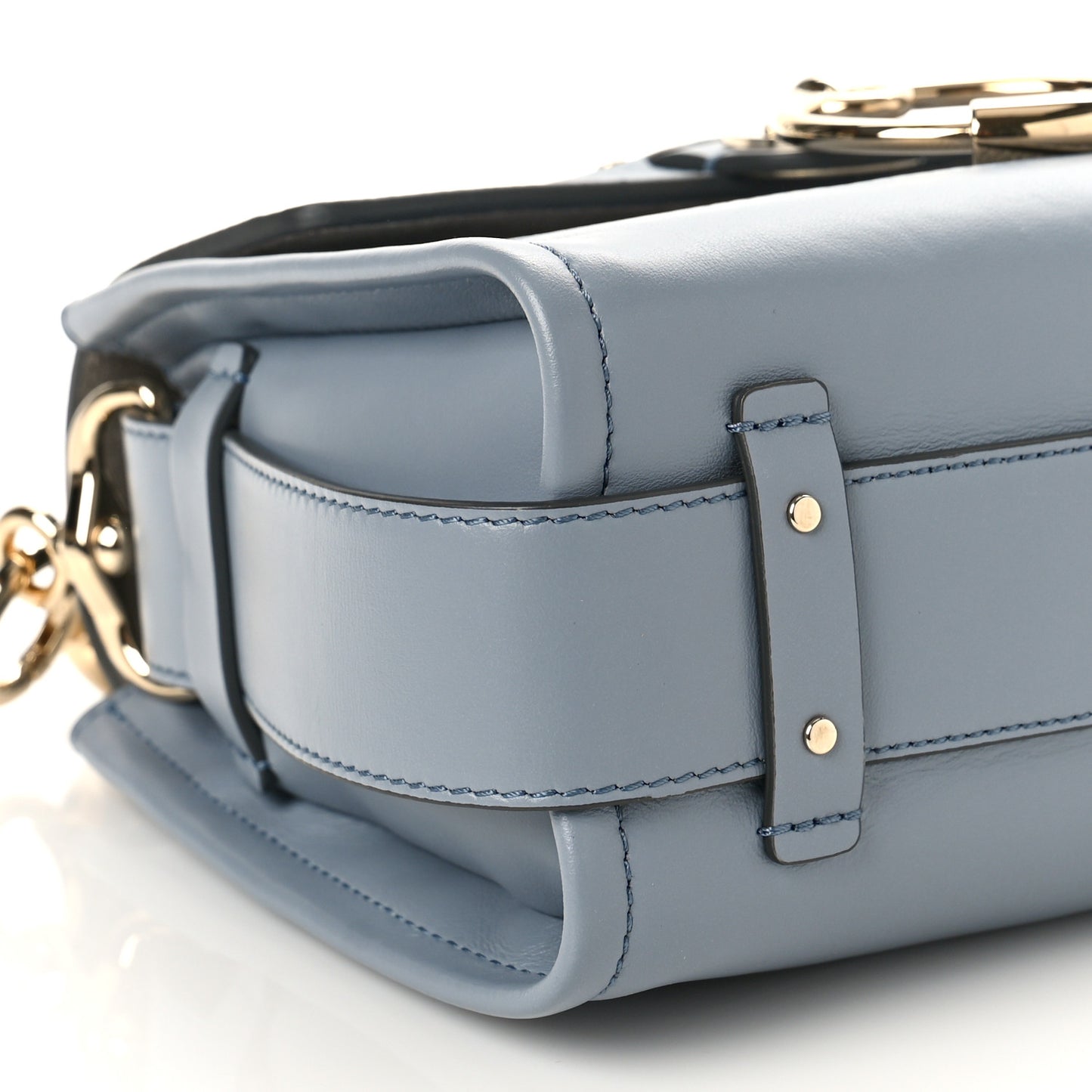 Calfskin Mini Tess Day Bag Storm Blue