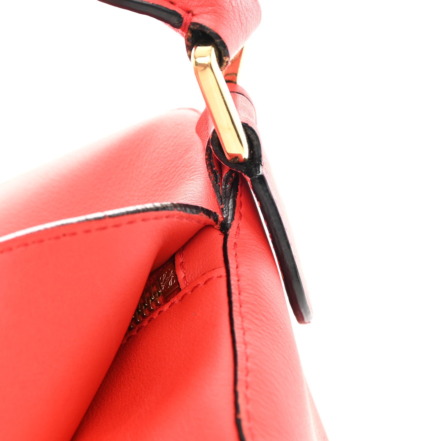 Calfskin Medium Puzzle Bag Scarlet