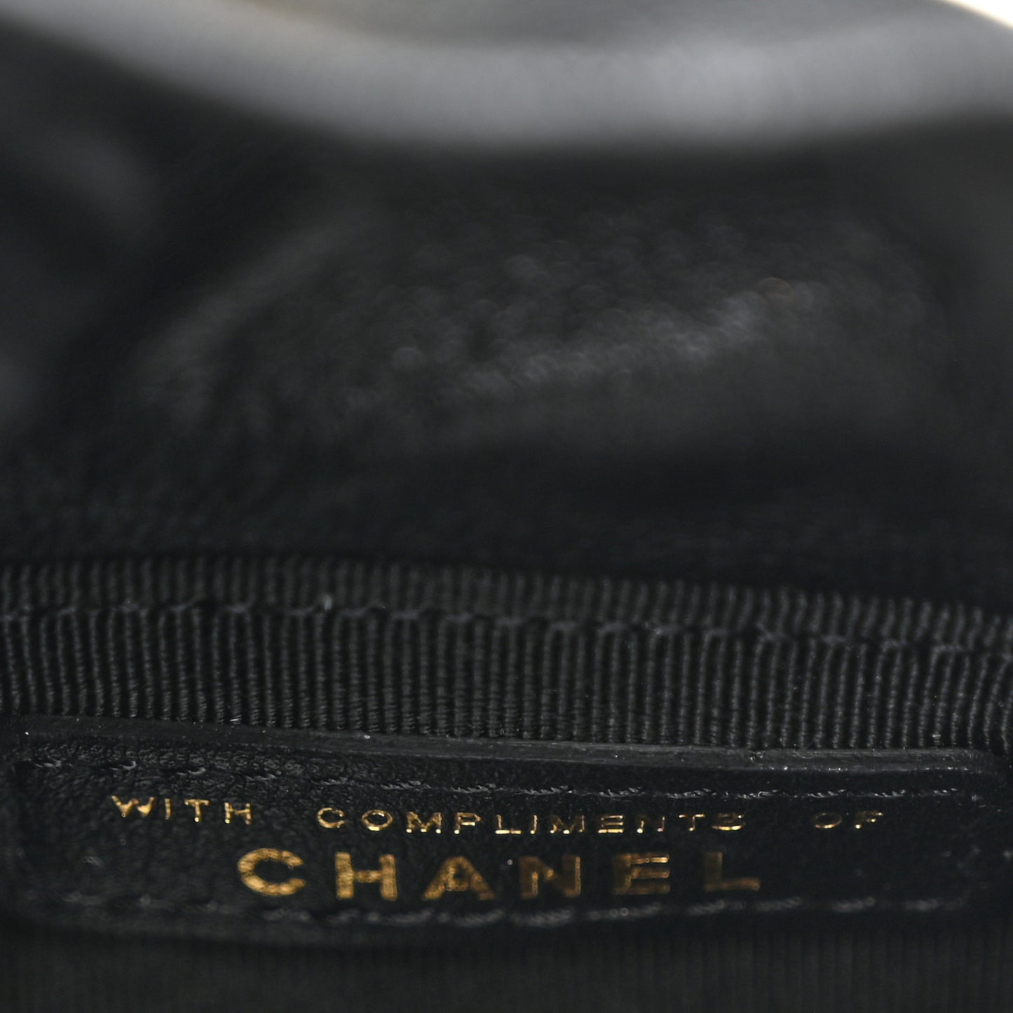 Calfskin Quilted Mini Drawstring Bucket Bag Black