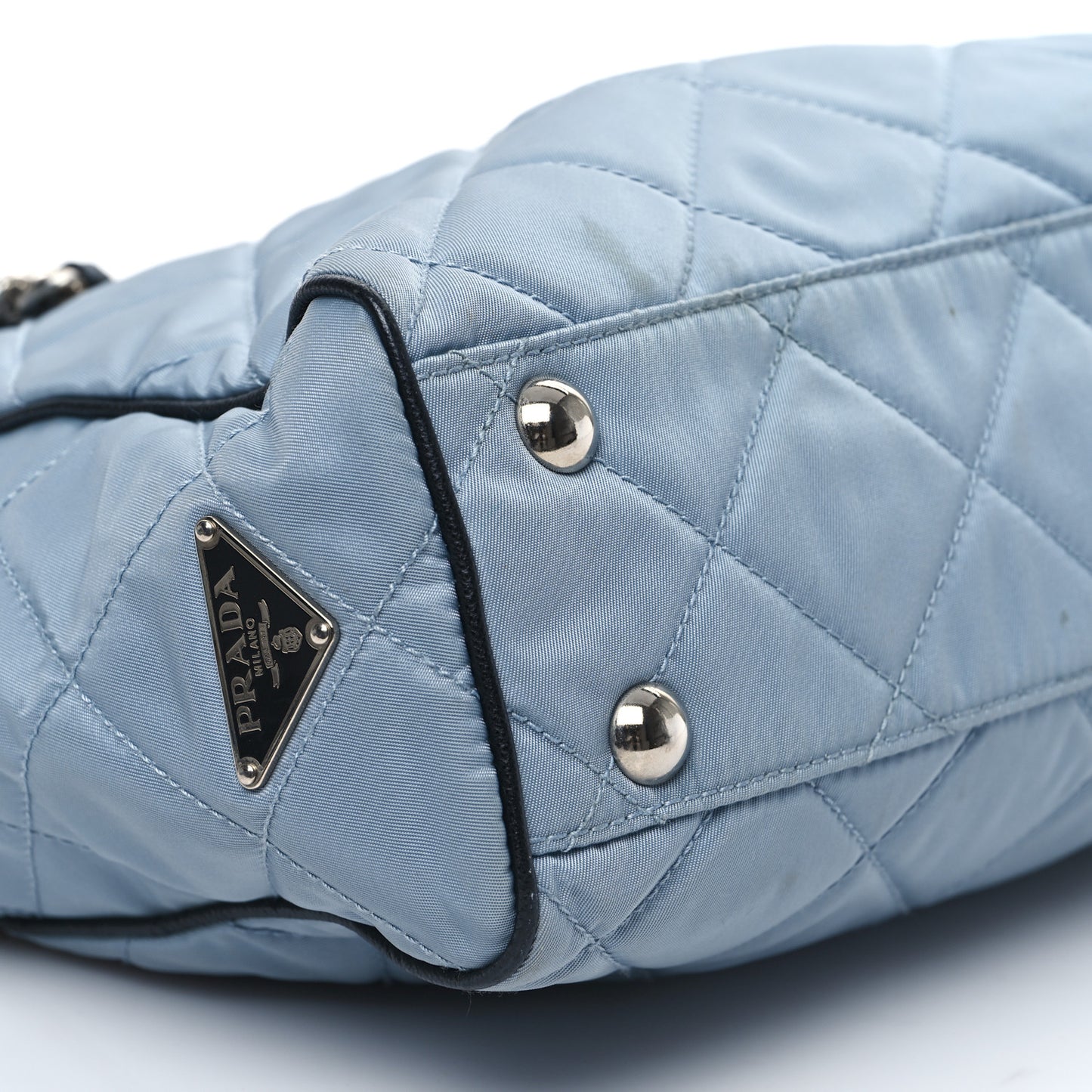 Nylon Tessuto Quilted Chain Shoulder Bag Astrale