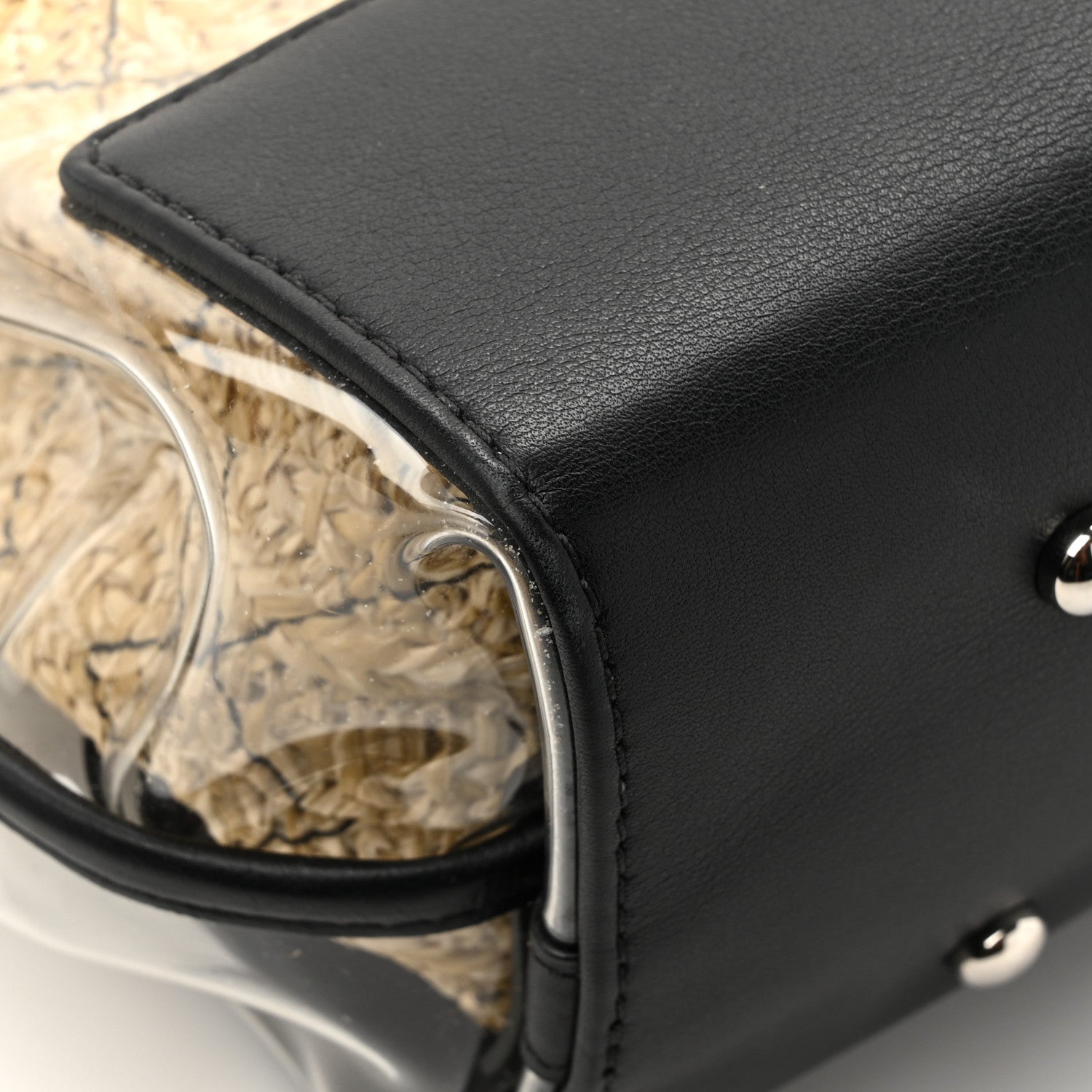 Chanel Calfskin PVC Quilted Chanel 31 Bag Black 12 of 14