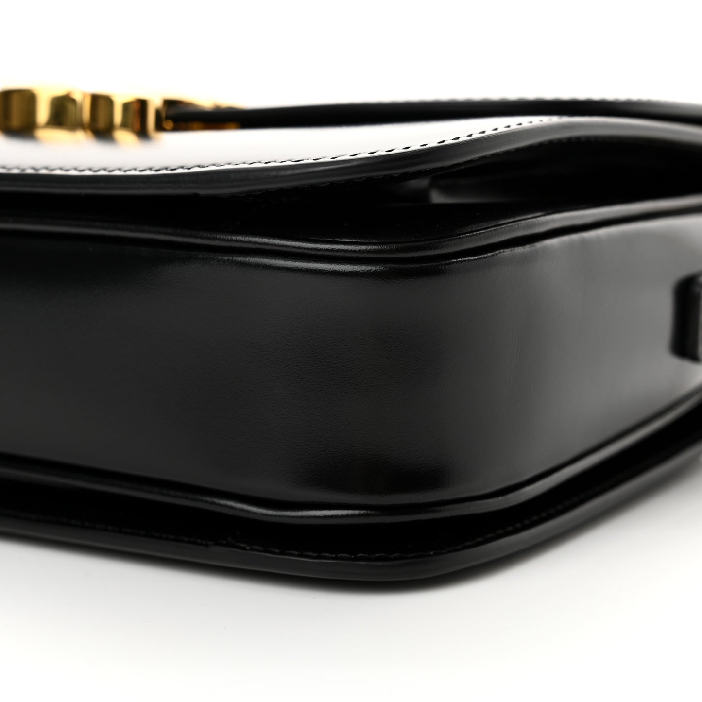 Shiny Calfskin Medium Triomphe Black