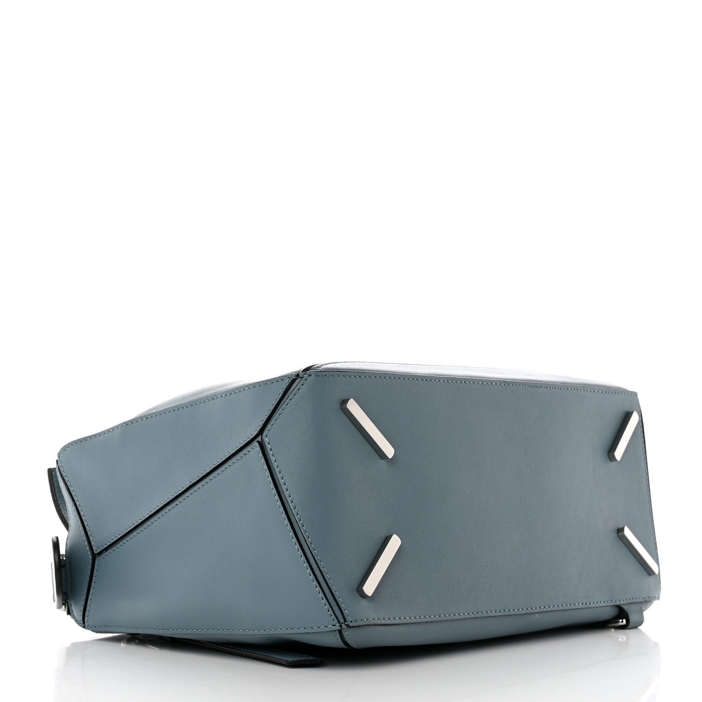 Calfskin Medium Puzzle Bag Stone Blue
