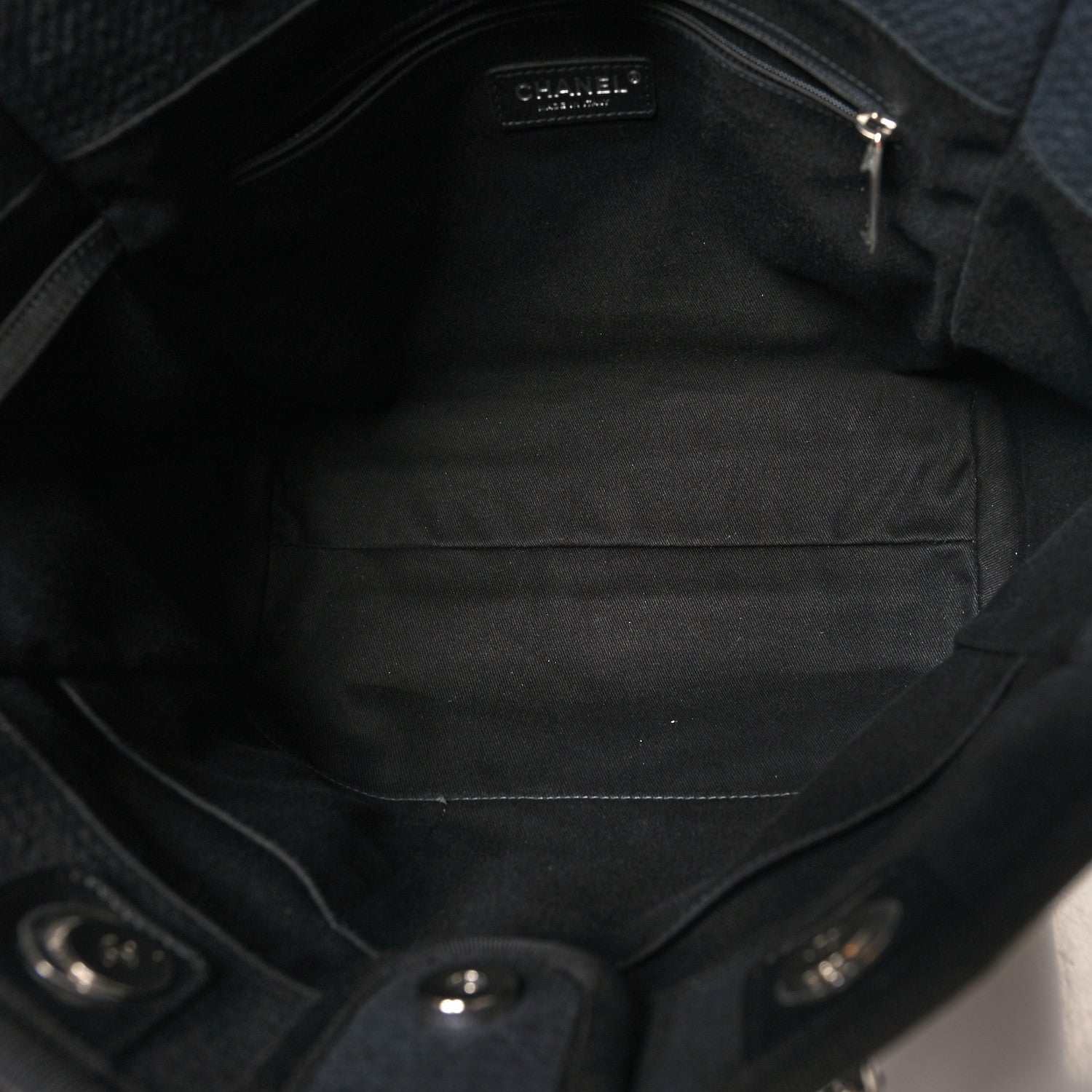 Chanel Mixed Fibers Small Deauville Tote Black 6 of 12