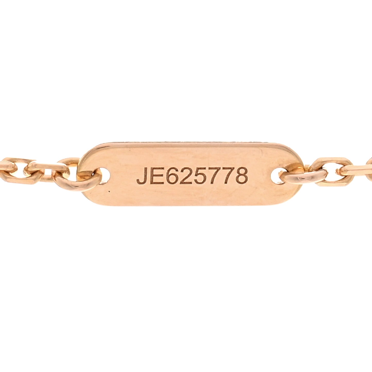 18K Rose Gold Diamond Black Onyx Vintage Alhambra Pendant Necklace