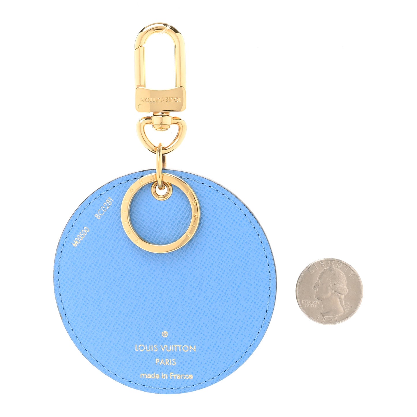 Monogram 2021 Christmas Animation China Wall Bag Charm Key Ring Myosotis Blue