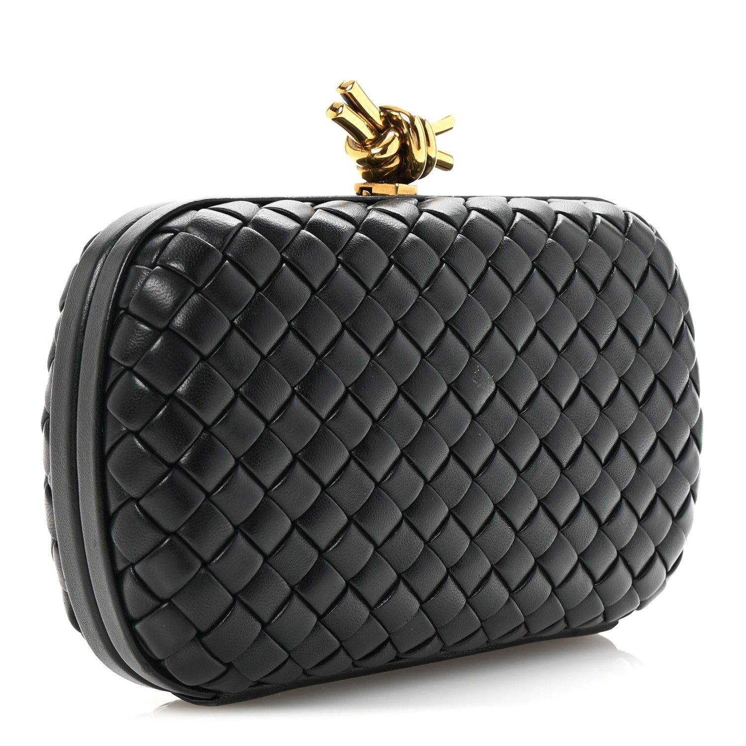 Bottega Veneta Nappa Intrecciato Knot Clutch Black 3 of 6