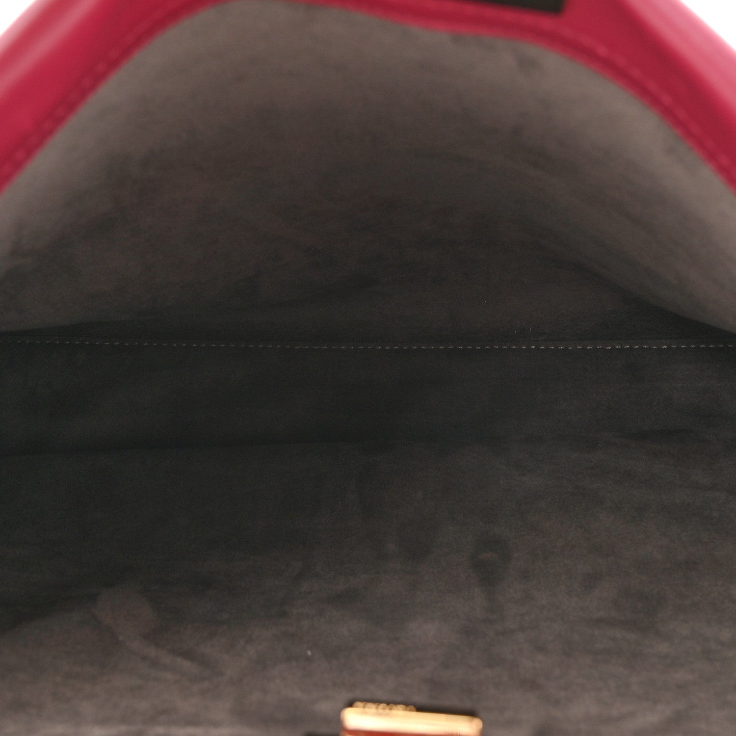 Fendi Vitello Seta Alacantara Large Peekaboo Iconic Satchel Black Cherry Fumo 5 of 13