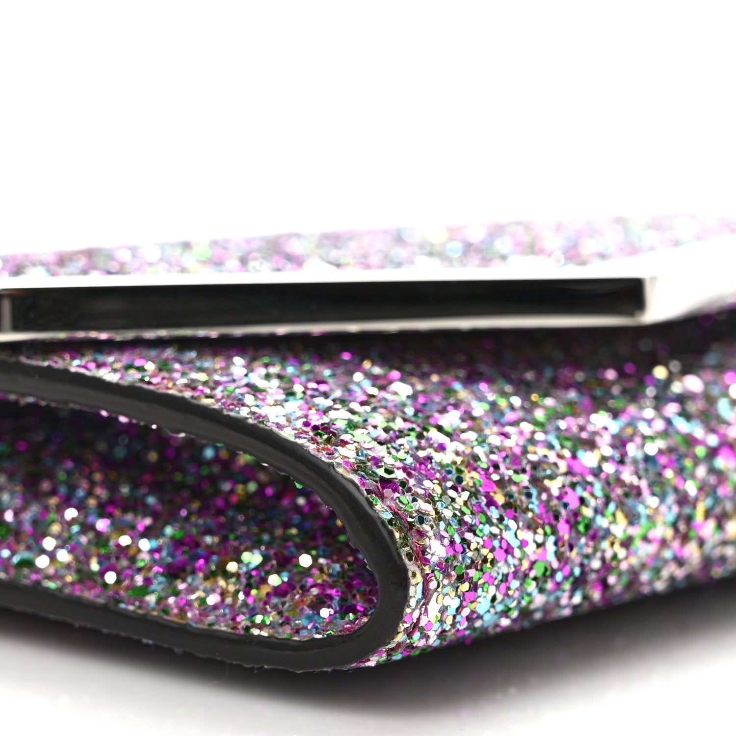 Jimmy Choo Glitter Emmie Clutch Bubblegum Mix 7 of 9