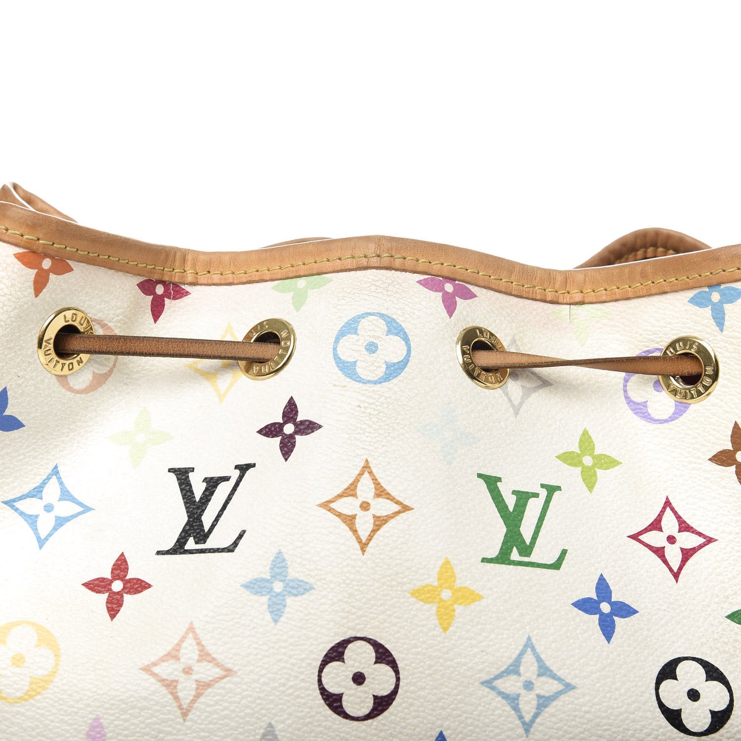 Monogram Multicolor Petit Noe White