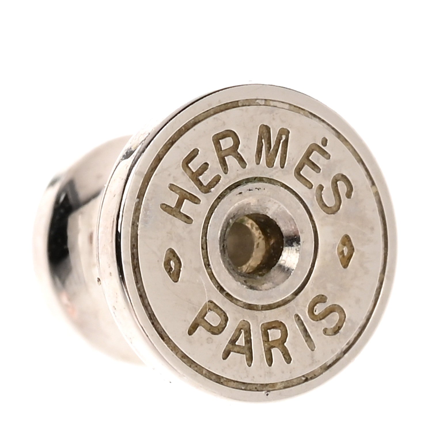 Hermes Palladium Lacquered Mini Pop H Earrings Rose Dragee 4 of 6