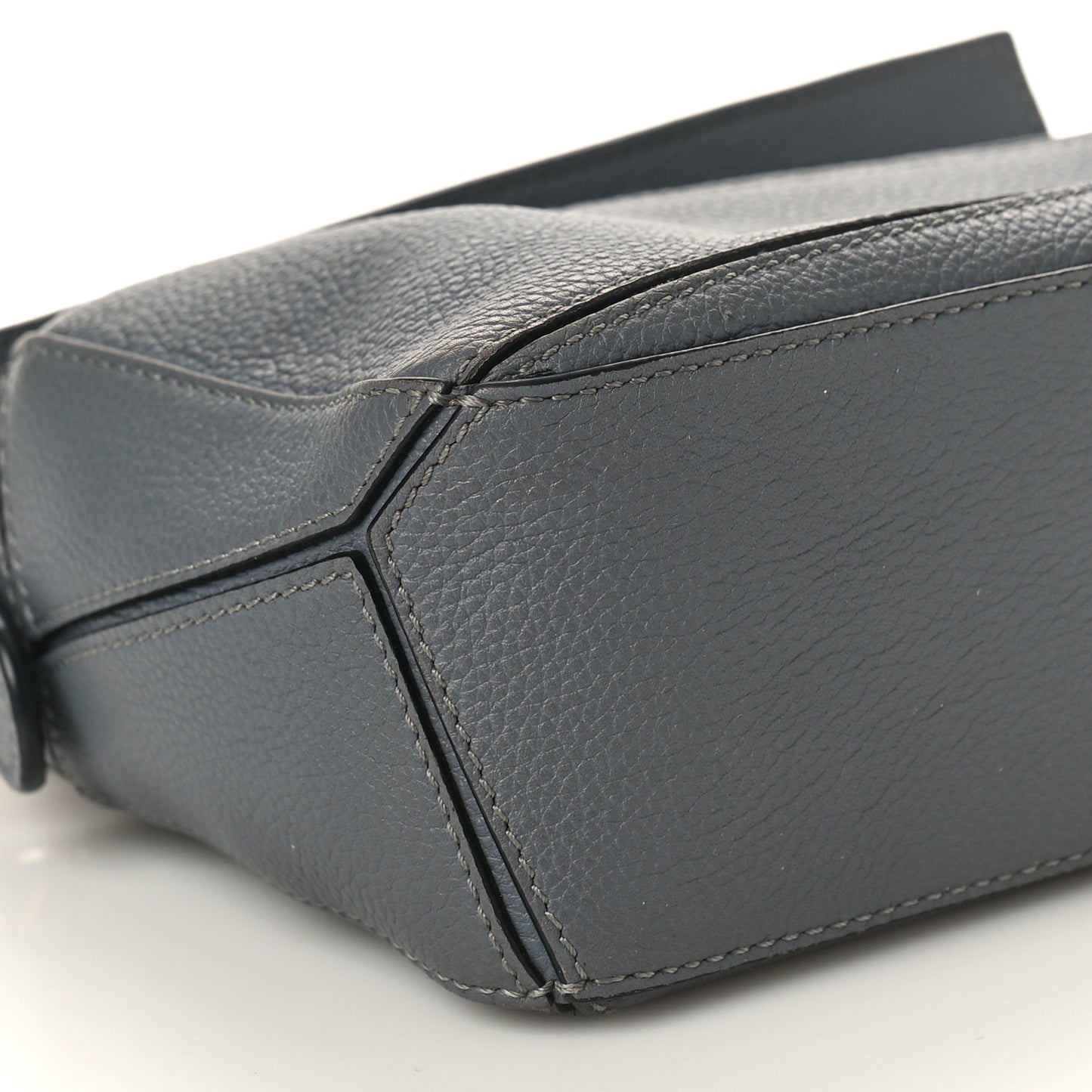 Soft Grained Calfskin Mini Puzzle Bag Gunmetal