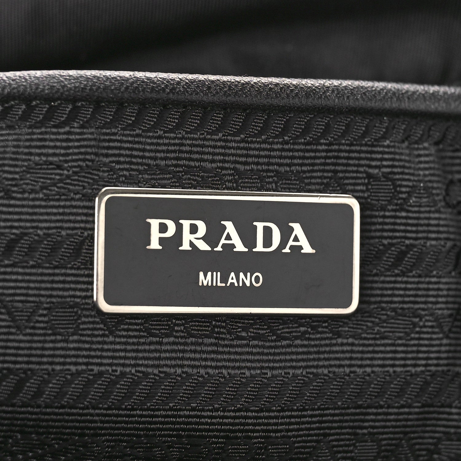 Prada Tessuto Nylon Saffiano Vela Messenger Bag Black 6 of 10