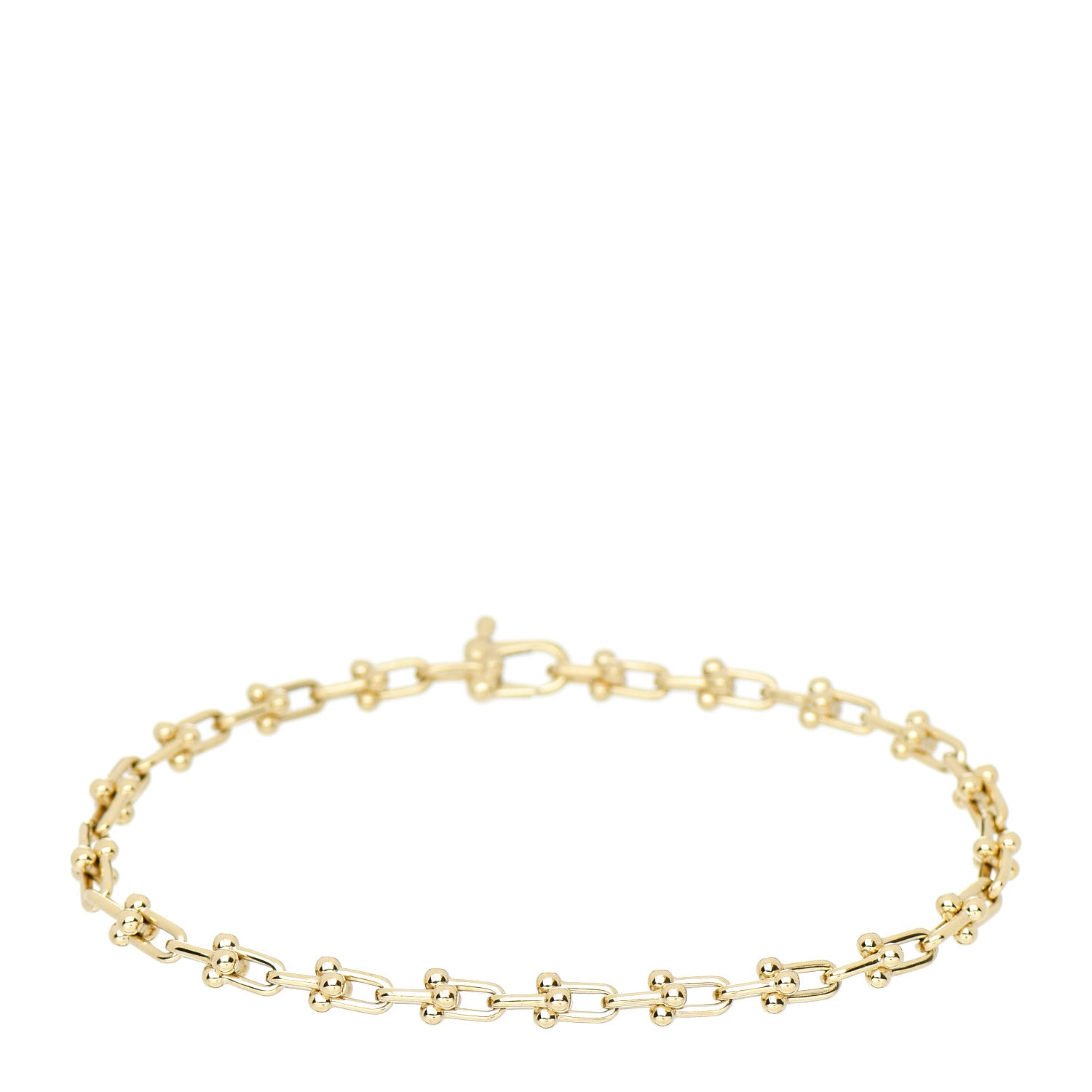 Tiffany 18K Yellow Gold Micro HardWear Link Bracelet 1 of 4