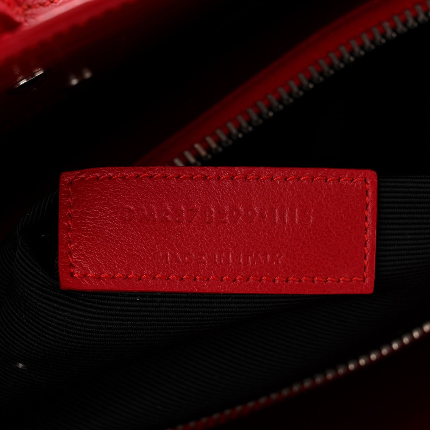 Calfskin Crocodile Embossed Small Sac de Jour Eros Red