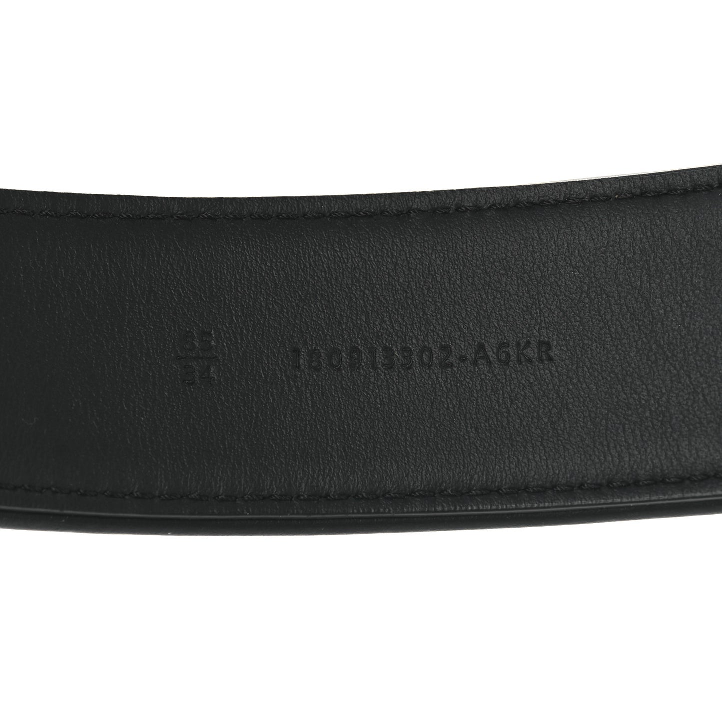 Glazed Fabric Vitello Century FF 1974 Belt 85 34 Rosso Black