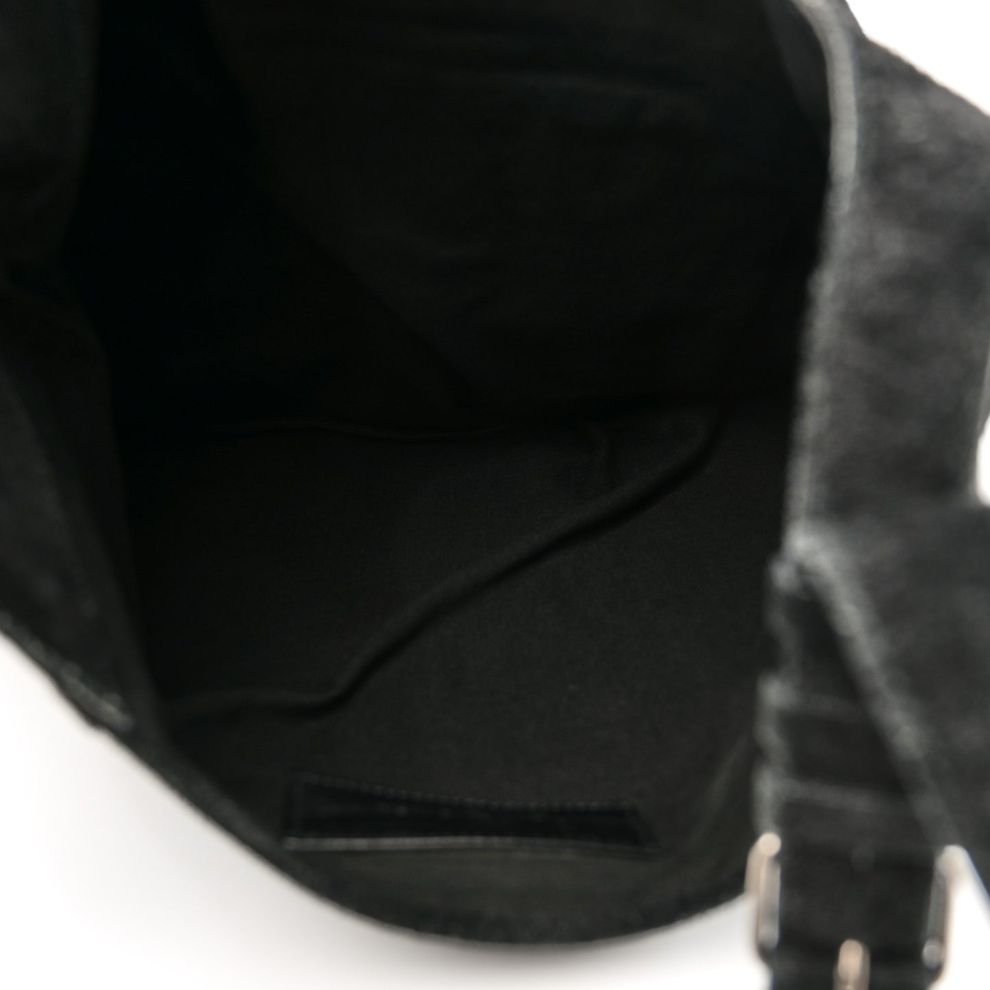 Suede Classic Hardware Besace Hobo Black