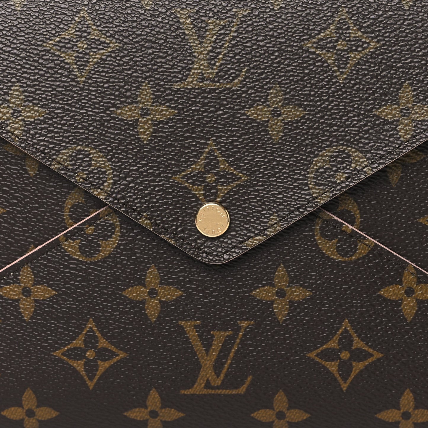 Monogram Large Kirigami Pochette Insert Rose Ballerine