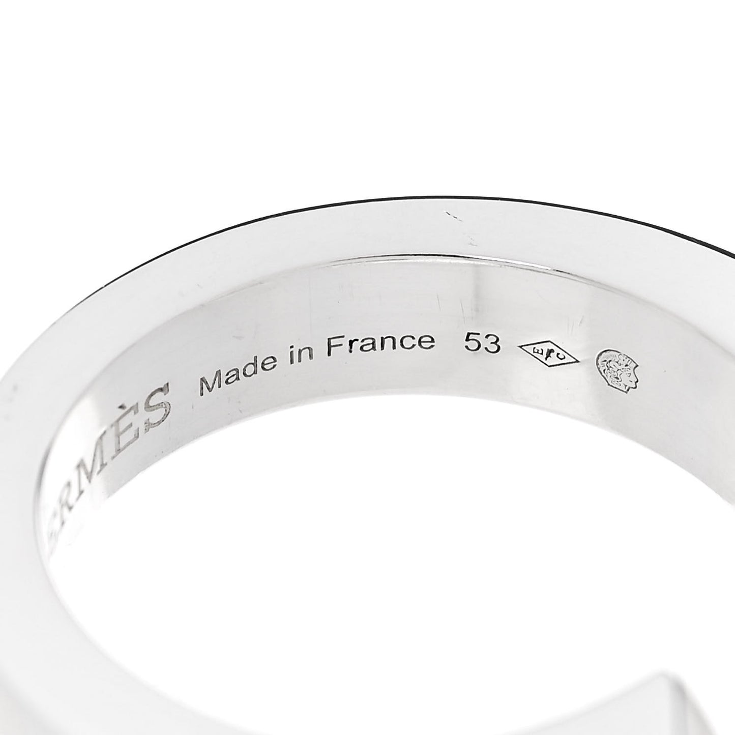 Sterling Silver Large Clou de Forge Ring 53 6.5
