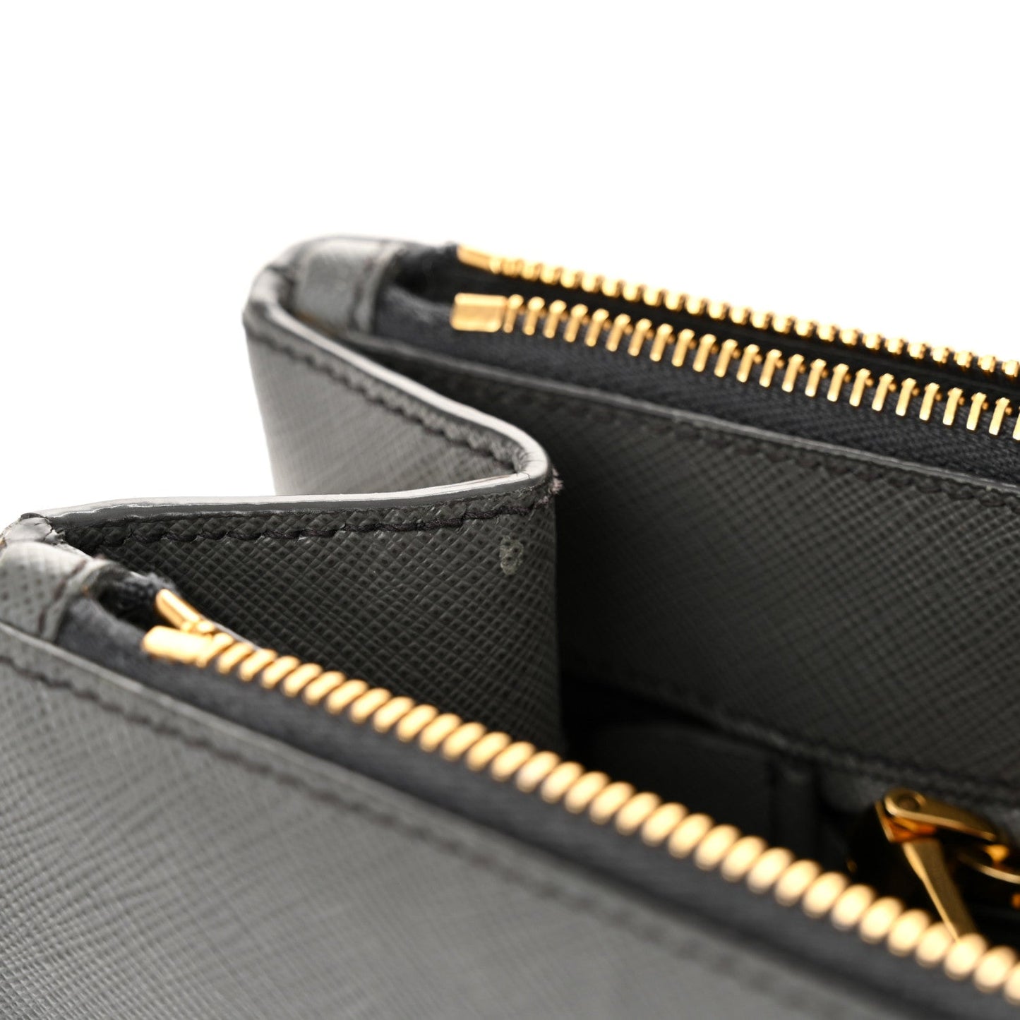 Saffiano Lux Large Galleria Double Zip Tote Marmo