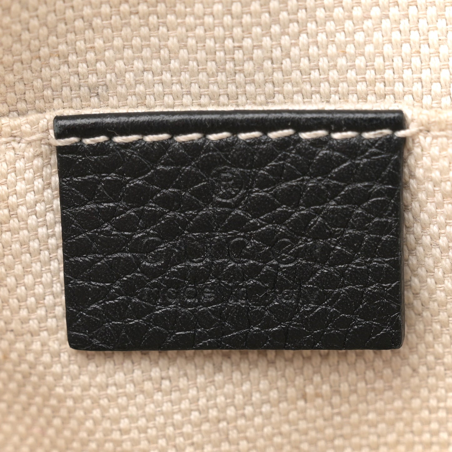 Pebbled Calfskin Small Soho Disco Bag Black