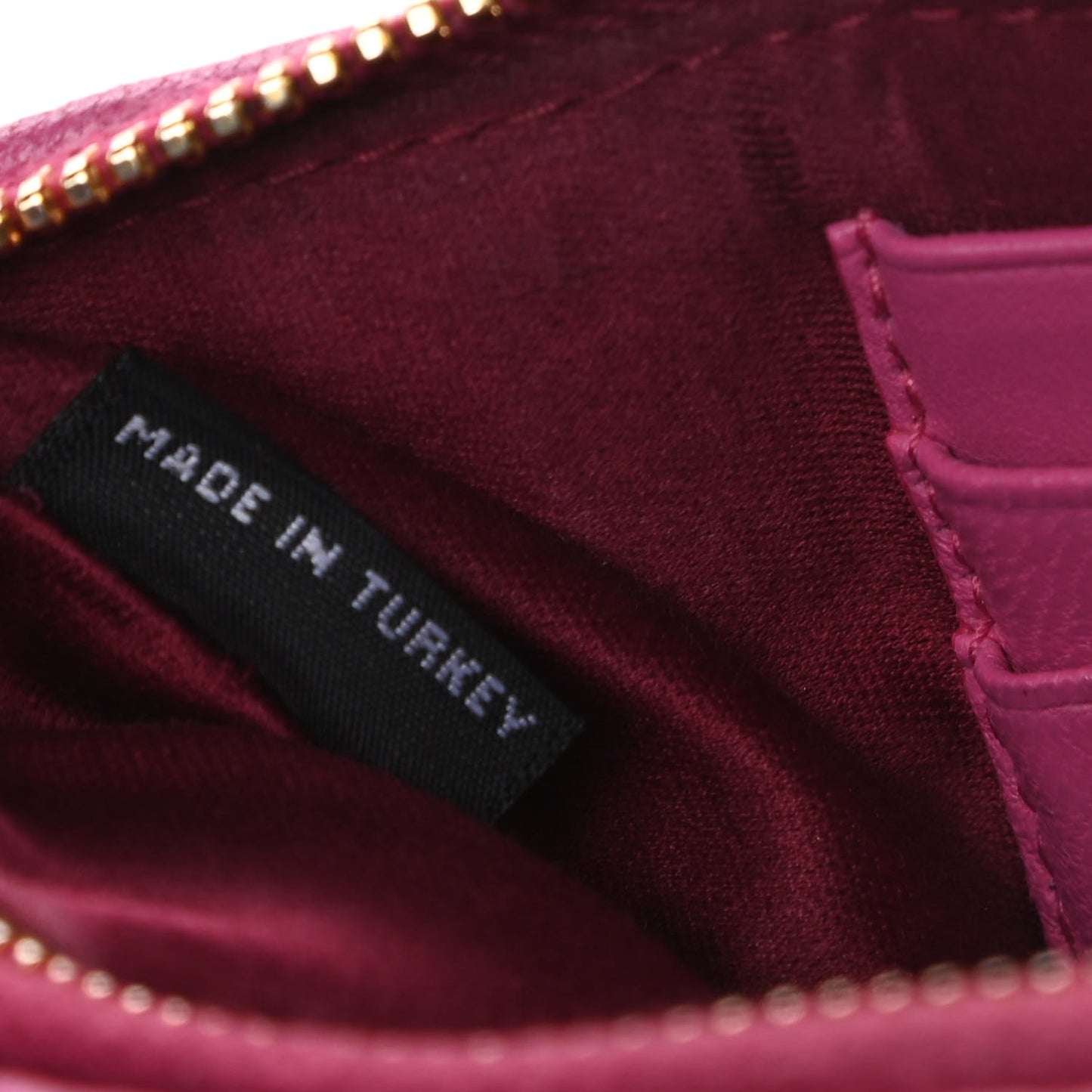 Nappa Matelasse Pouch Fuxia