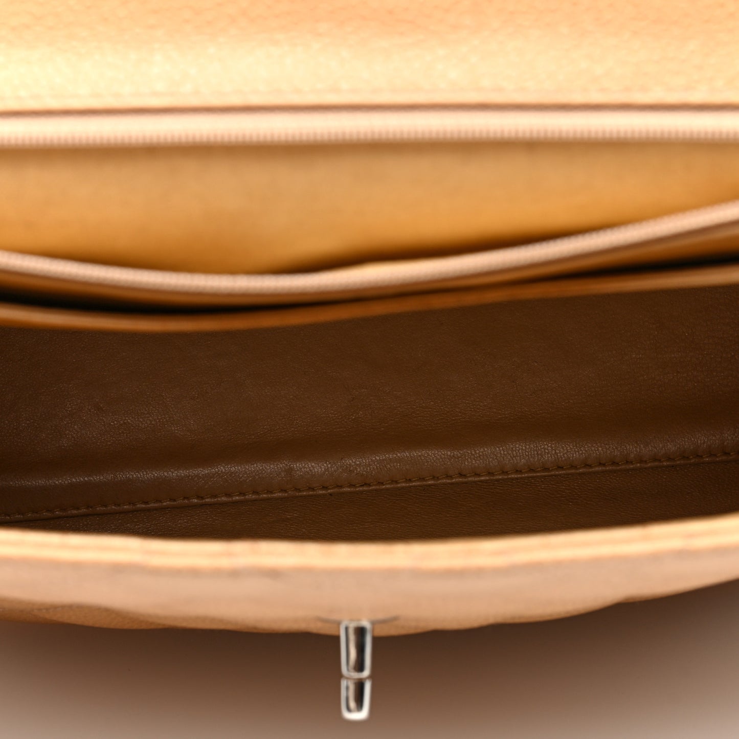 Caviar Quilted Jumbo Kelly Flap Beige