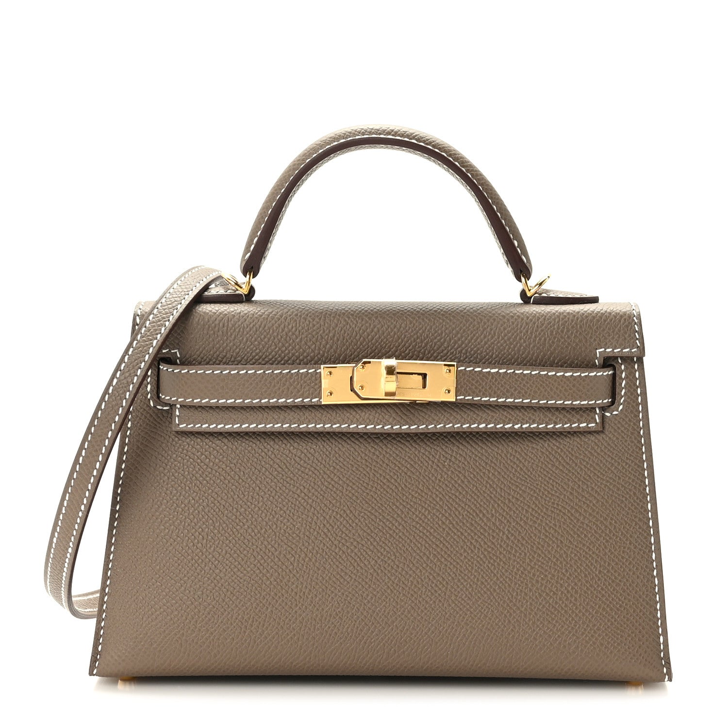 Hermes Epsom Mini Kelly Sellier 20 Etoupe 1 of 10