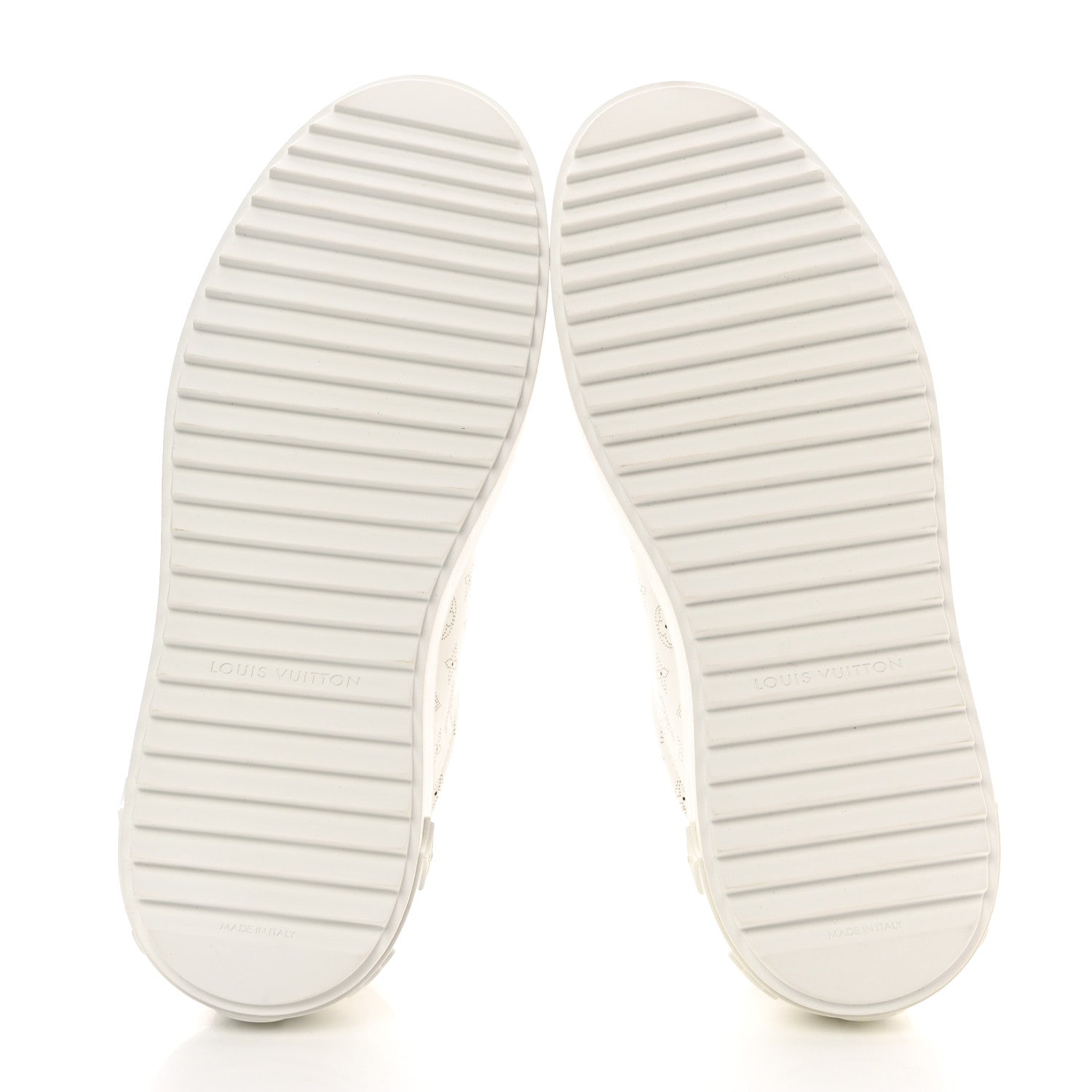 Louis Vuitton Calfskin Mahina Monogram Time Out Sneakers 36.5 White 5 of 9