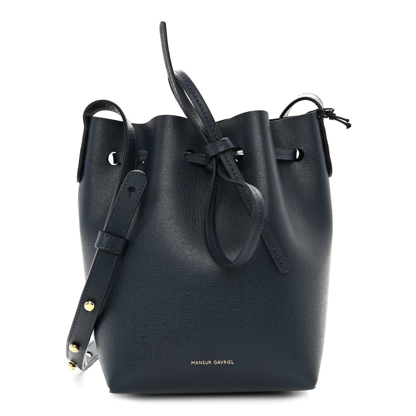Saffiano Mini Bucket Bag Blu