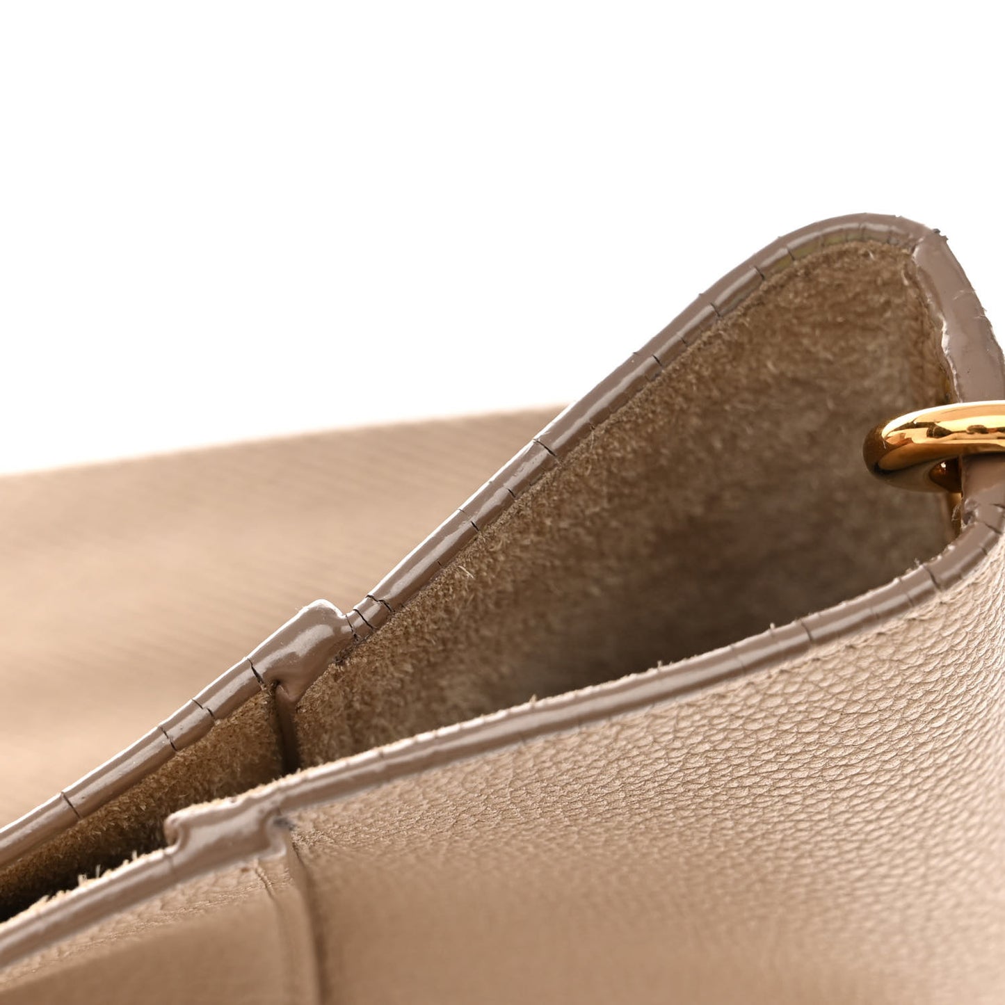 Soft Grained Calfskin Sangle Bucket Bag Dune
