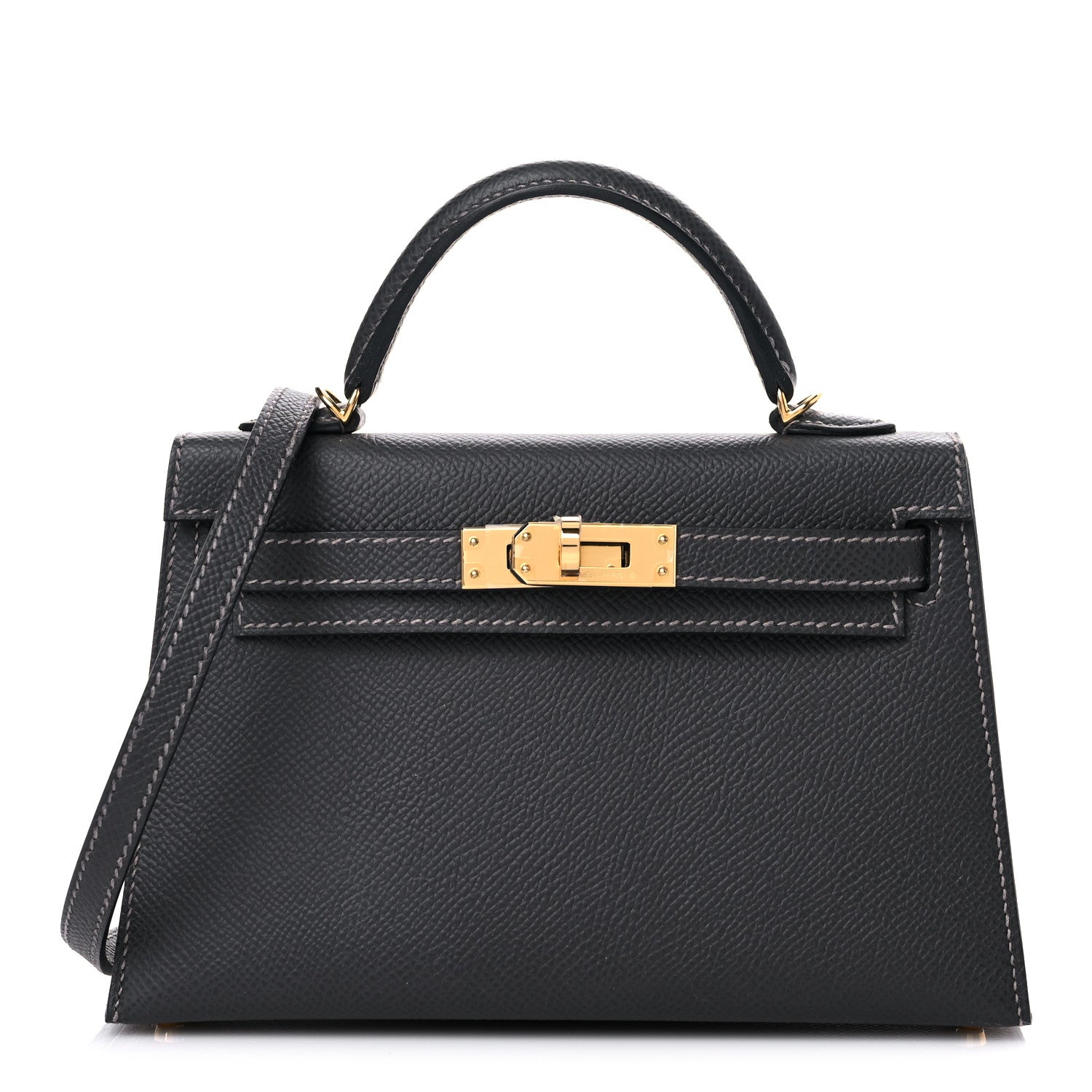 Hermes Epsom Mini Kelly Sellier 20 Graphite 1 of 32
