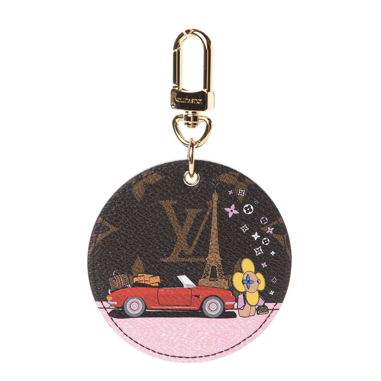 Monogram 2019 Christmas Animation Paris Bag Charm Key Ring