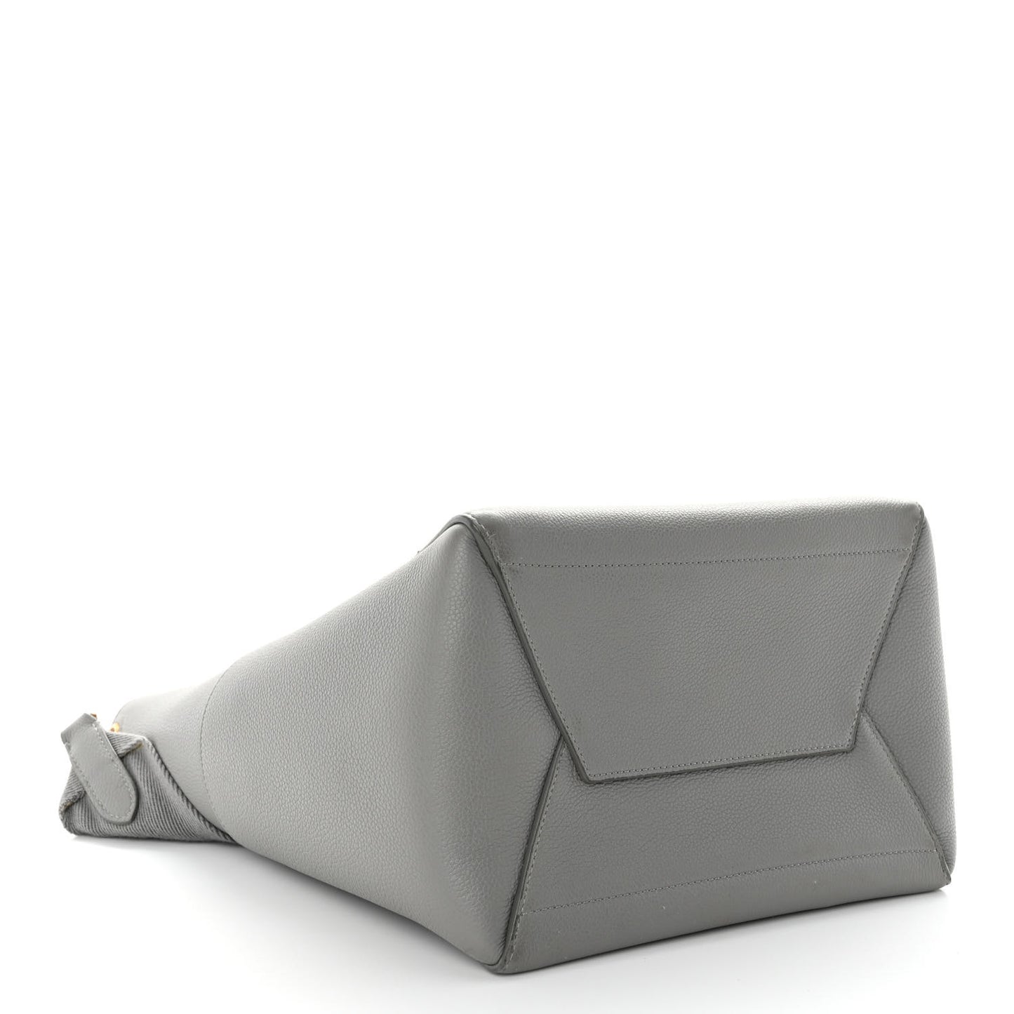 Soft Grained Calfskin Sangle Bucket Bag Cloud