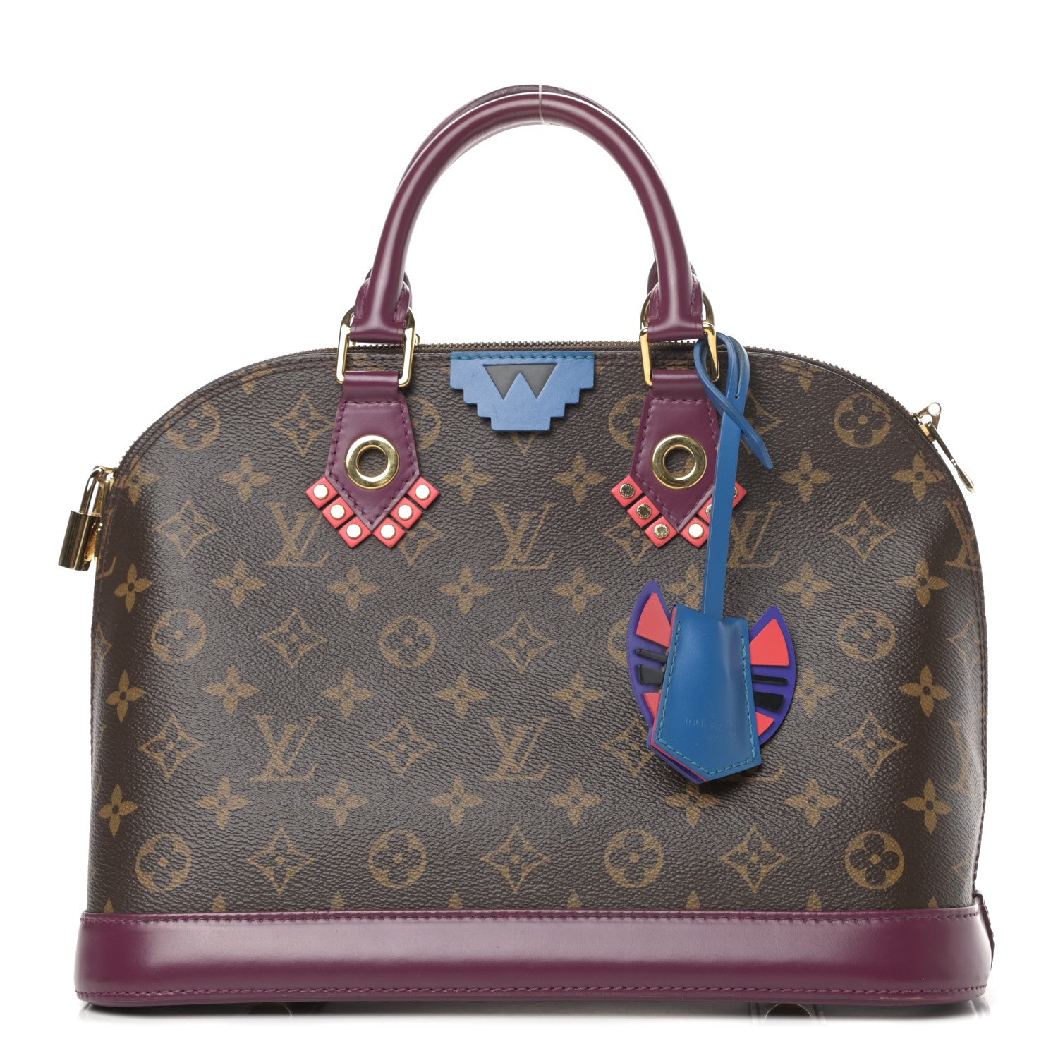 Louis Vuitton Monogram Totem Alma PM Magenta 1 of 8