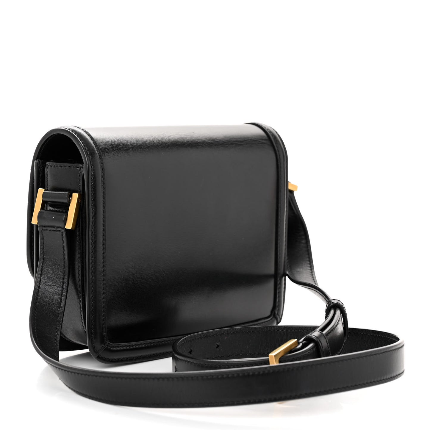Smooth Calfskin Small Solferino Satchel Black