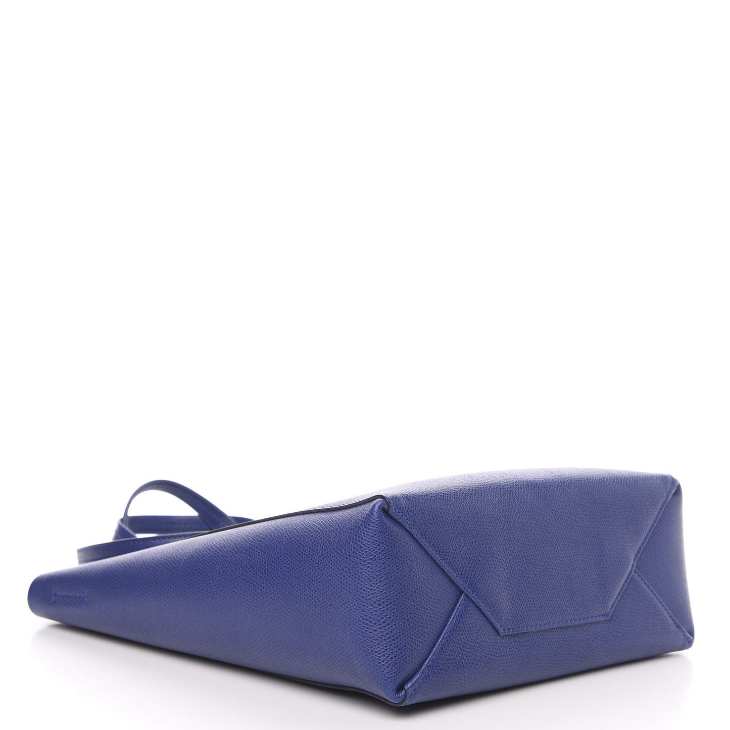 Grained Calfskin Small Vertical Cabas Indigo