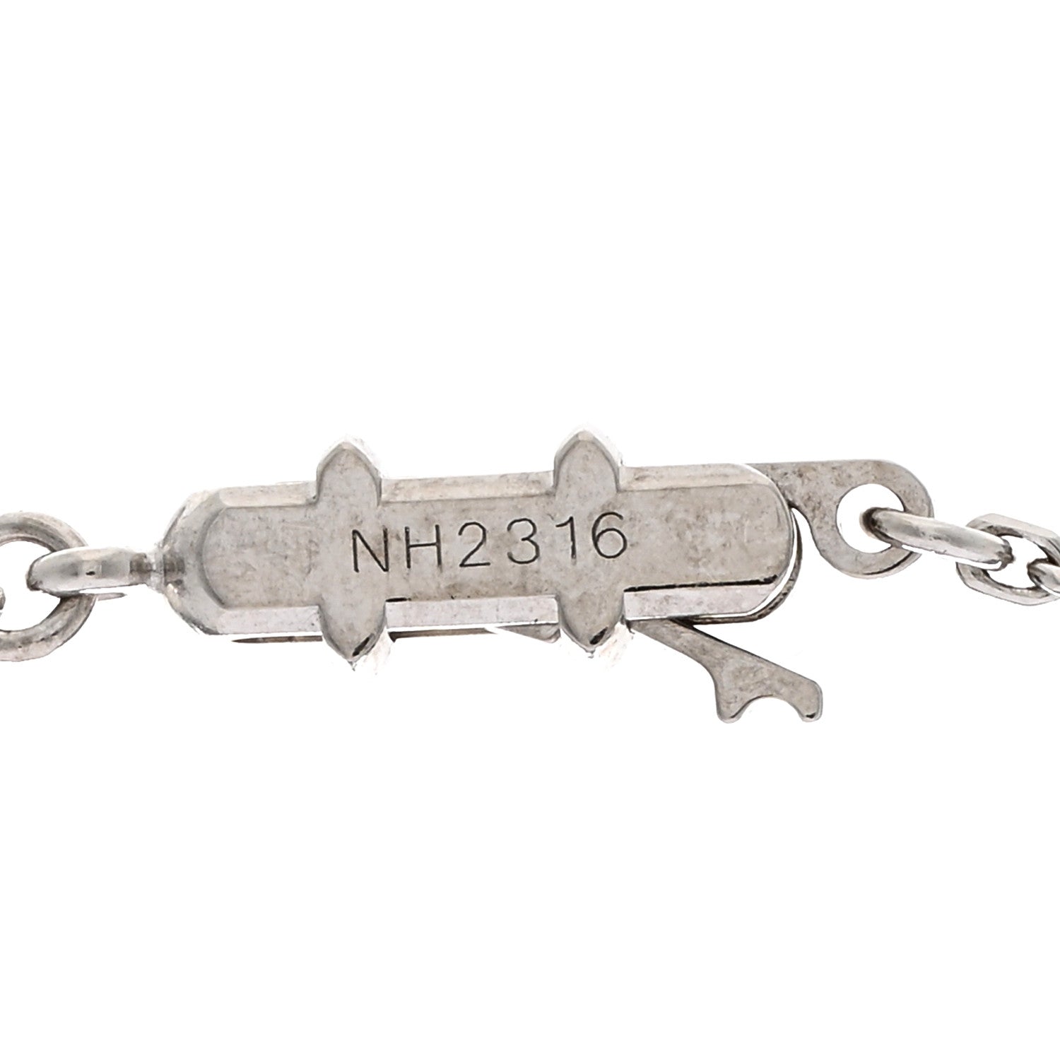 Cartier 18K White Gold Diamond Small Hearts and Symbols Pendant Necklace 5 of 5