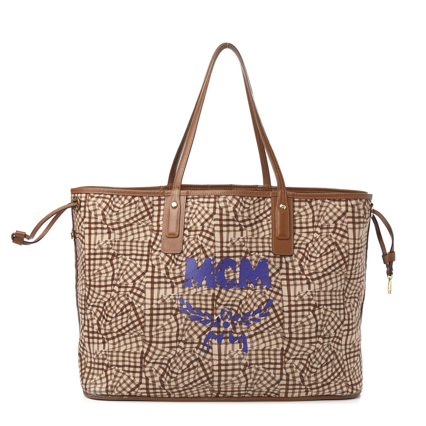 Visetos Large Liz Reversible Shopper Tote Cognac