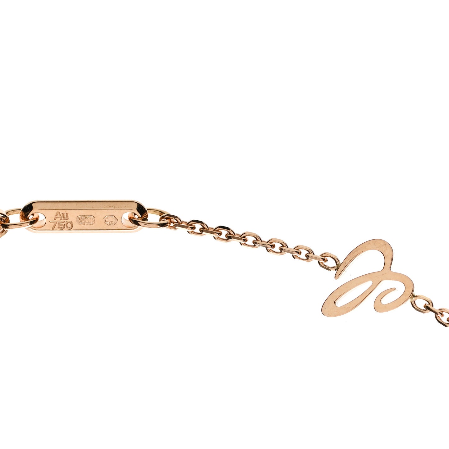 18K Rose Gold Happy Diamonds Icons Round Pendant Necklace