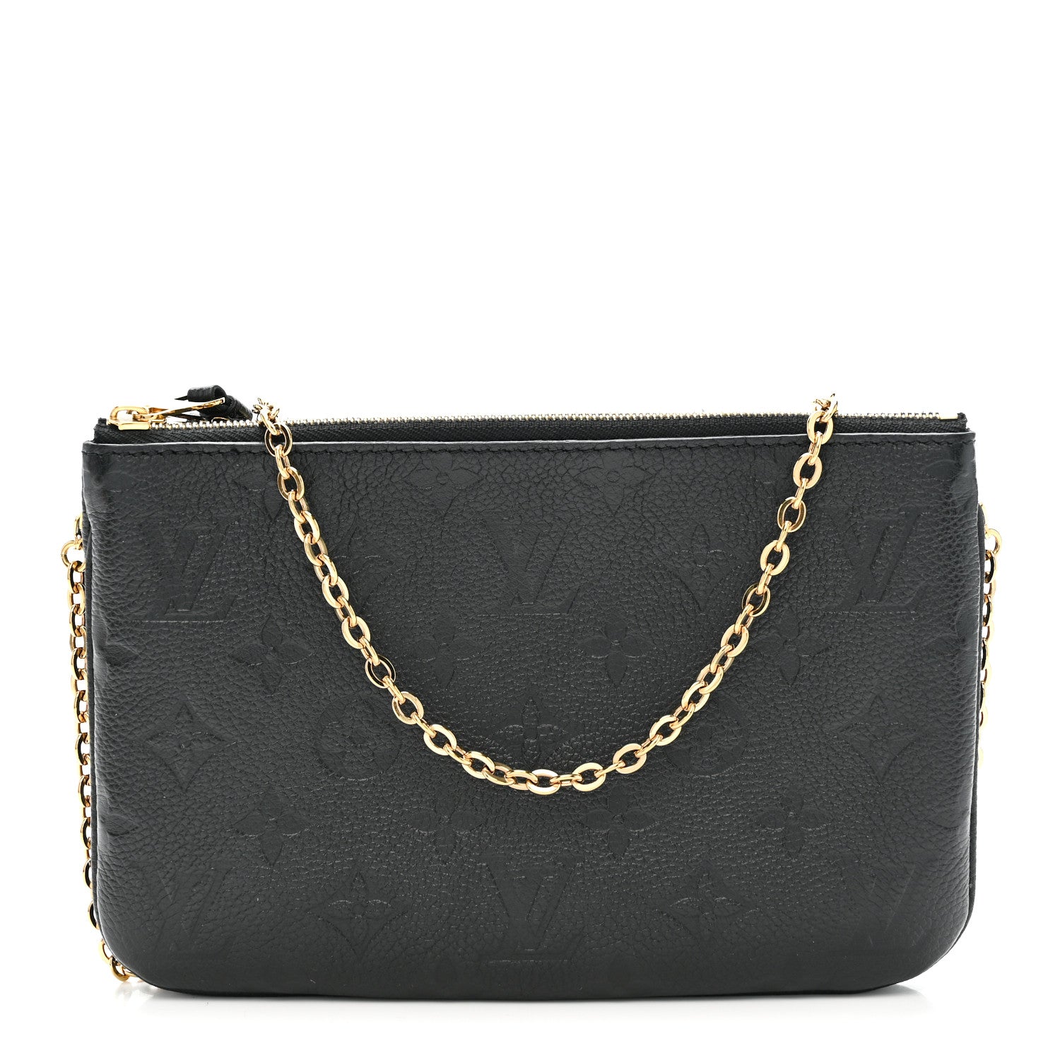 Louis Vuitton Empreinte Double Zip Pochette Black 1851649