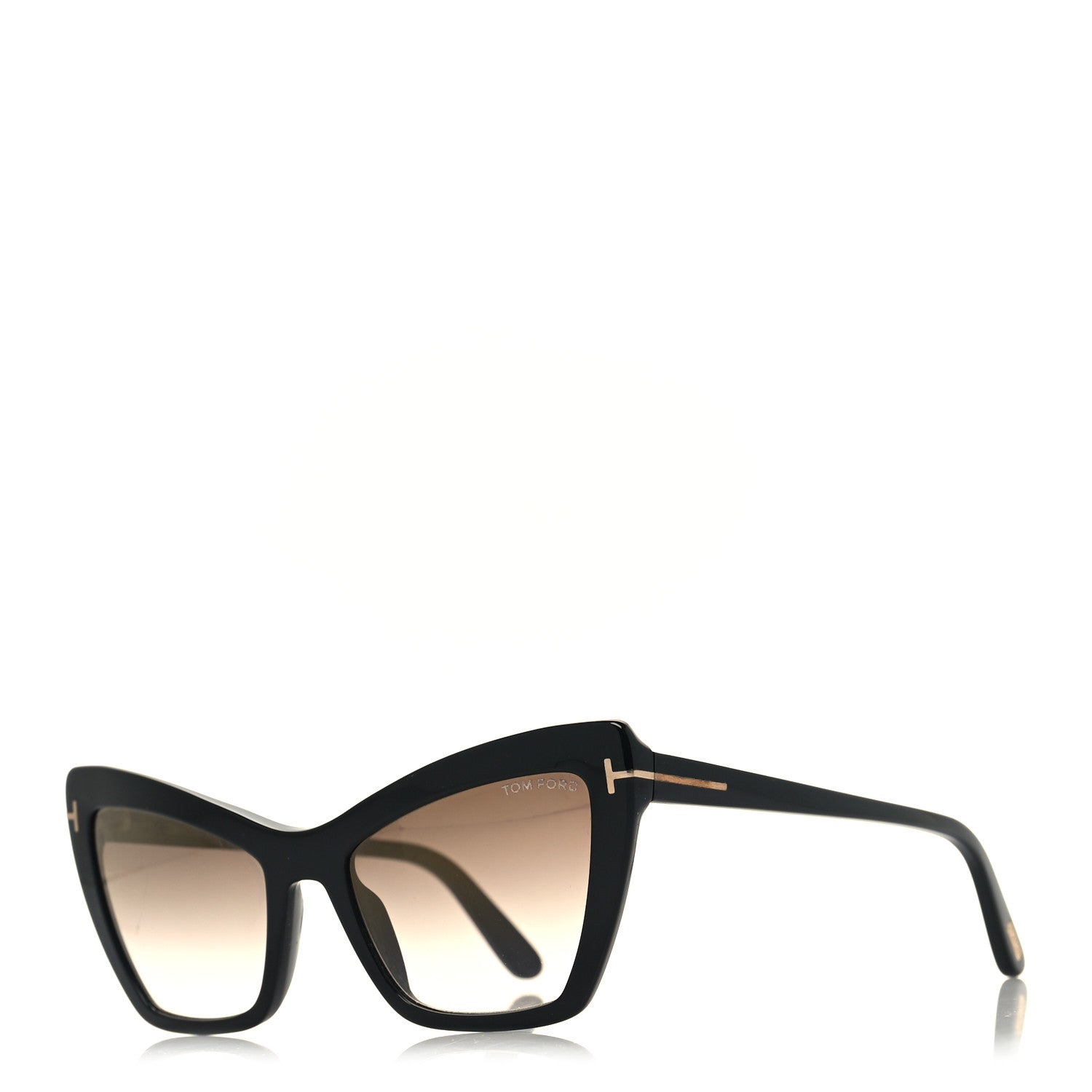 Tom Ford Valesca Cat Eye Sunglasses TF555 Black 1 of 8