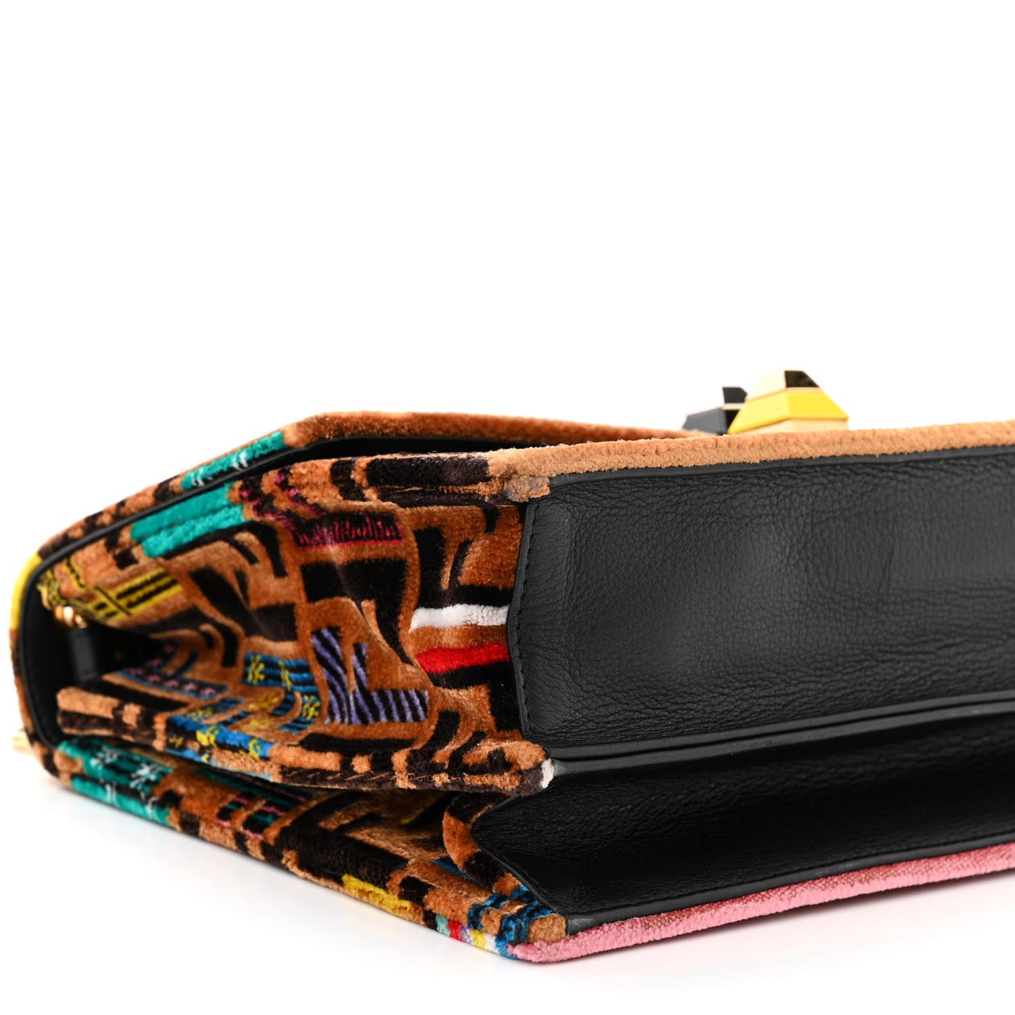Velvet Vitello Dolce Fun Fair Kan I Shoulder Bag Tobacco Multicolor Black