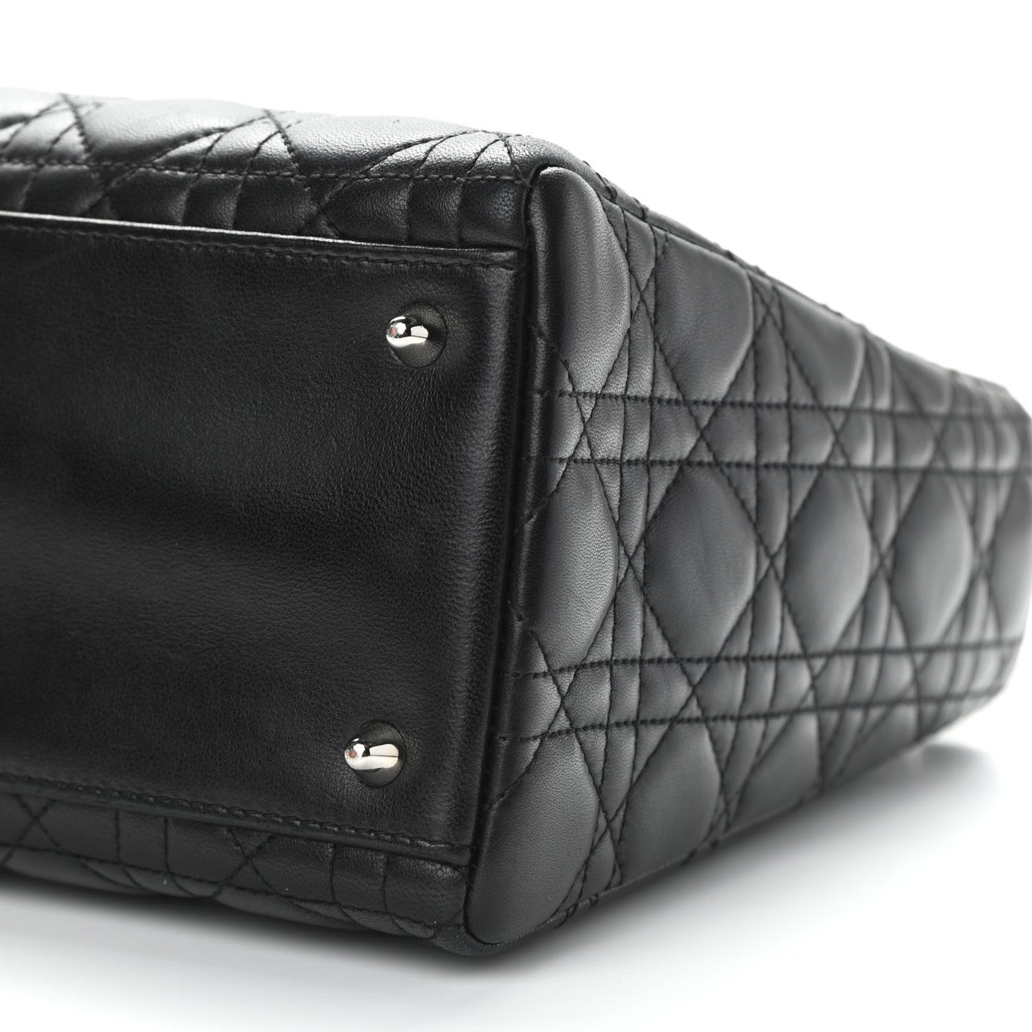 Lambskin Cannage Medium Lady Dior Black