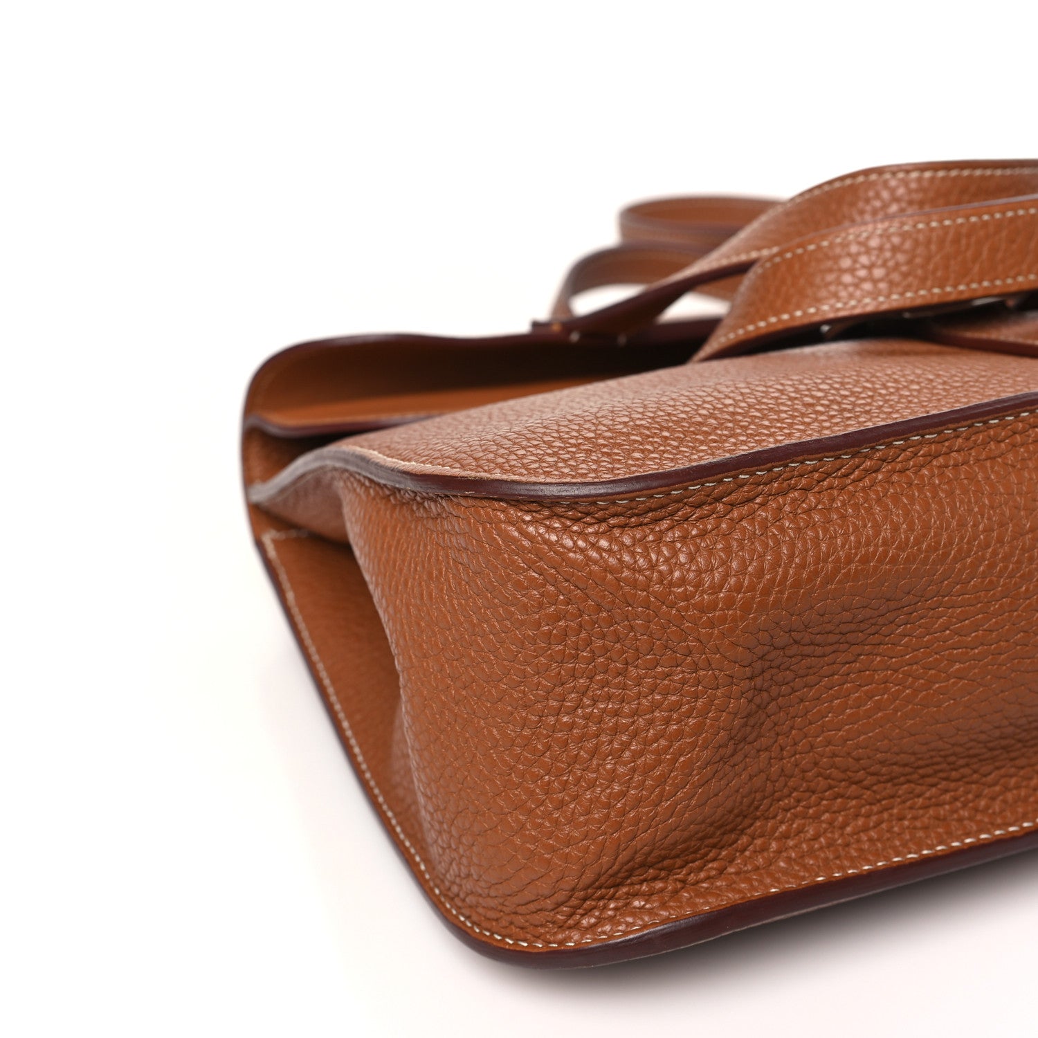 Hermes Taurillon Clemence Halzan 31 Gold 9 of 12